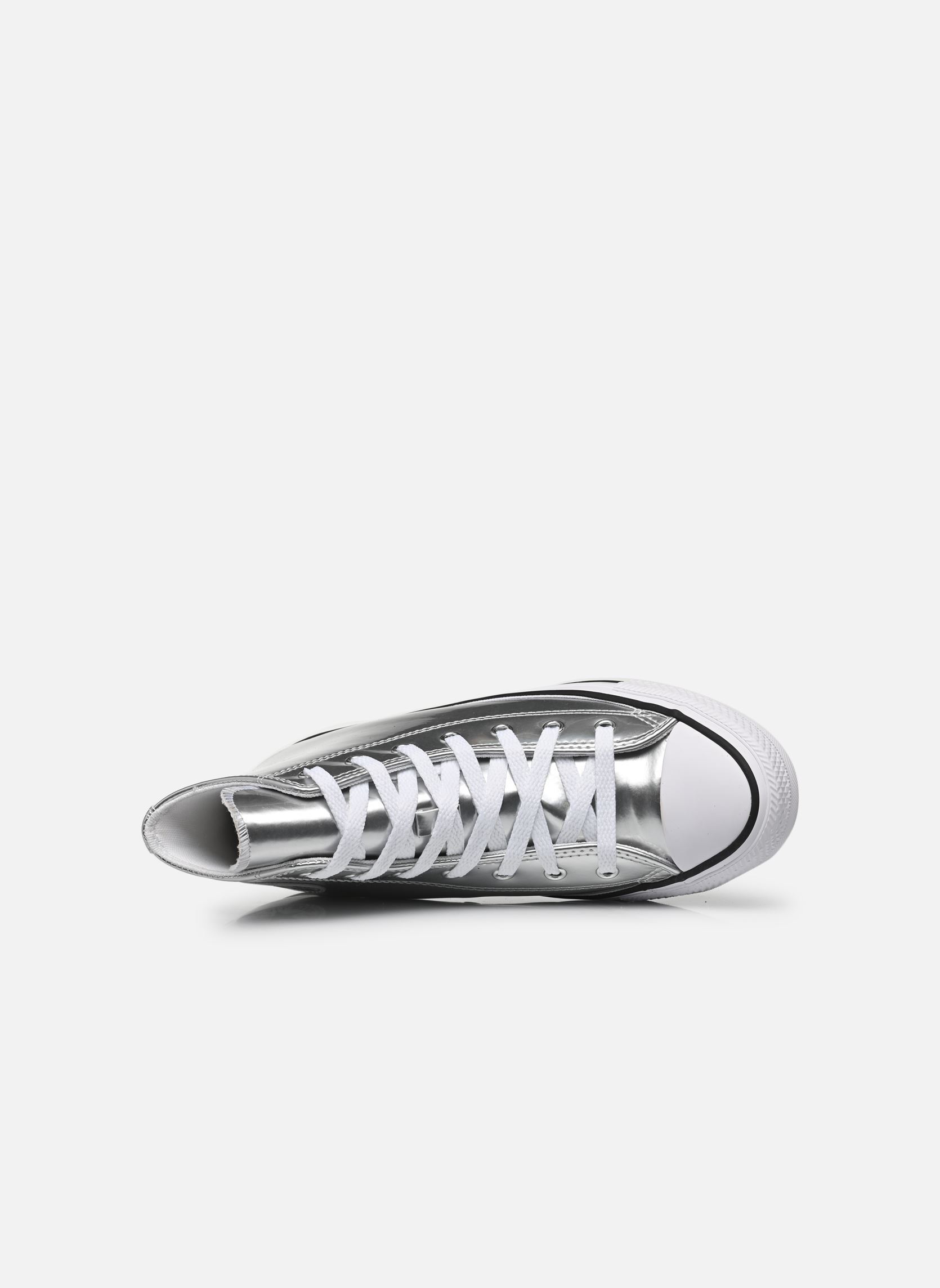 Sneaker Chuck Taylor All Star Hi Shine J mädchen silber Converse Sneaker Chuck Taylor All Star Hi Shine J mädchen silber Silver/White/Silver