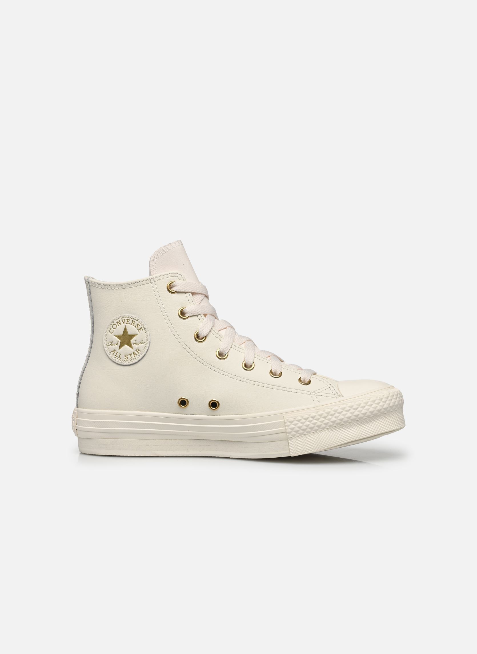 Baskets Chuck Taylor All Star Eva Lift Hi Leathe fille blanc Converse Baskets Chuck Taylor All Star Eva Lift Hi Leathe fille blanc EGRET/EGRET/LIGHT GOLD