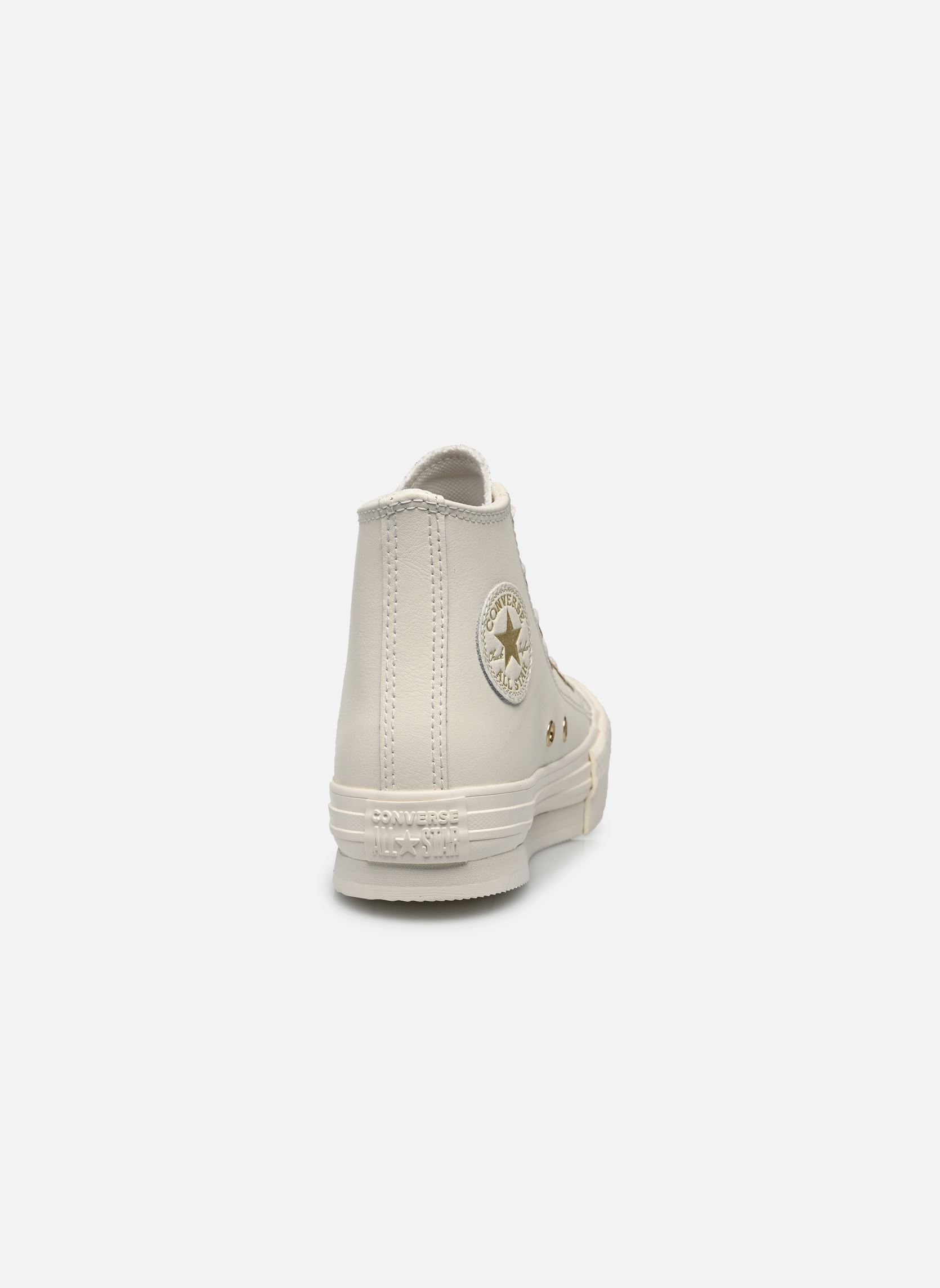 Baskets Chuck Taylor All Star Eva Lift Hi Leathe fille blanc Converse Baskets Chuck Taylor All Star Eva Lift Hi Leathe fille blanc Egret/Egret/Light Gold