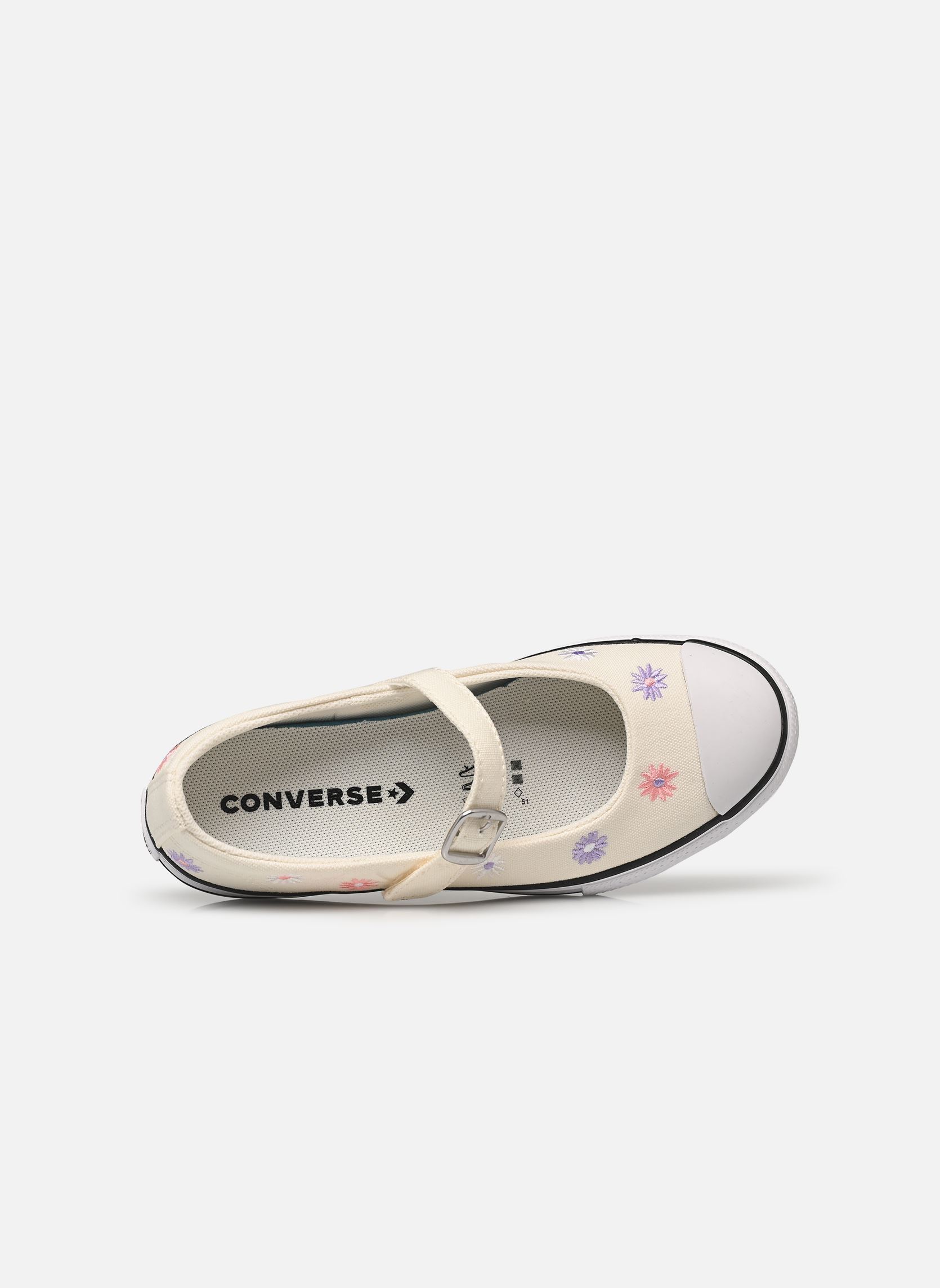 Ballerines Chuck Taylor All Star Dainty Mary Jane O fille blanc Converse Ballerines Chuck Taylor All Star Dainty Mary Jane O fille blanc Egret/White