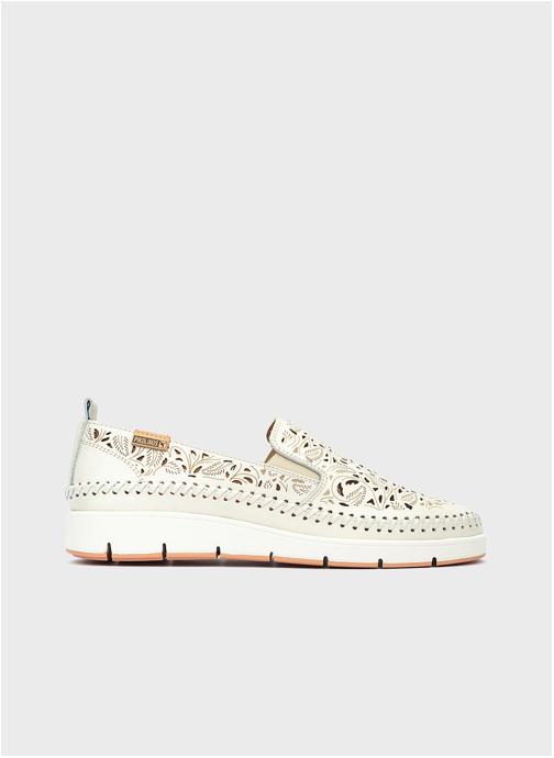 Pikolinos Mocassins TENERIFE femme blanc