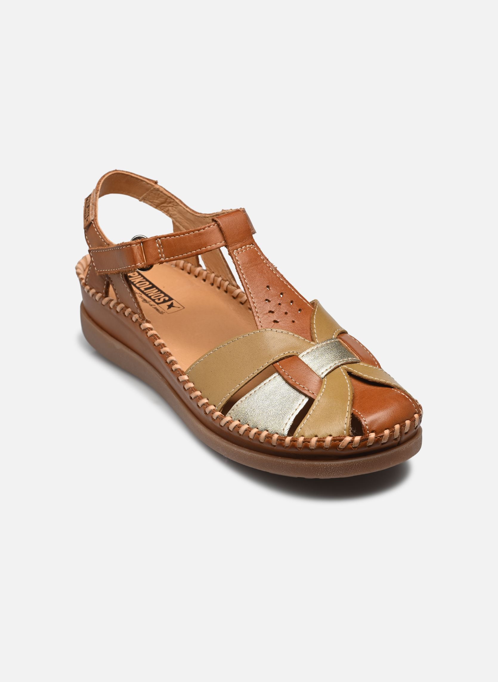 Sandali con zeppa e plateau CADAQUES W8K-0847C1 donna marrone Pikolinos Sandali con zeppa e plateau CADAQUES W8K-0847C1 donna marrone BRANDY