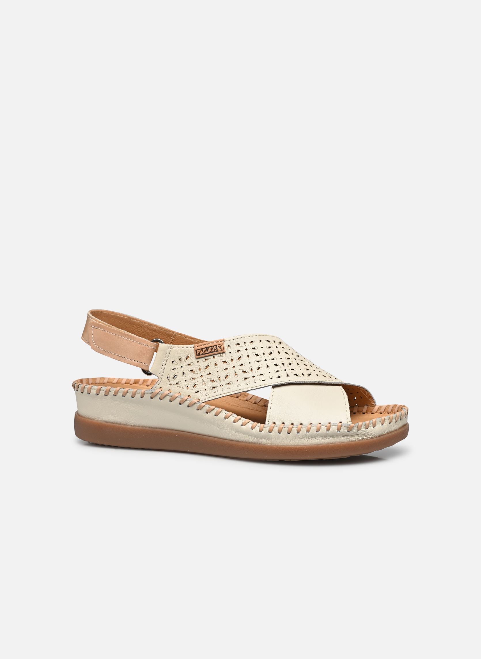 Keil- und Plateausandalen CADAQUES W8K-0848 damen weiß Pikolinos Keil- und Plateausandalen CADAQUES W8K-0848 damen weiß NATA