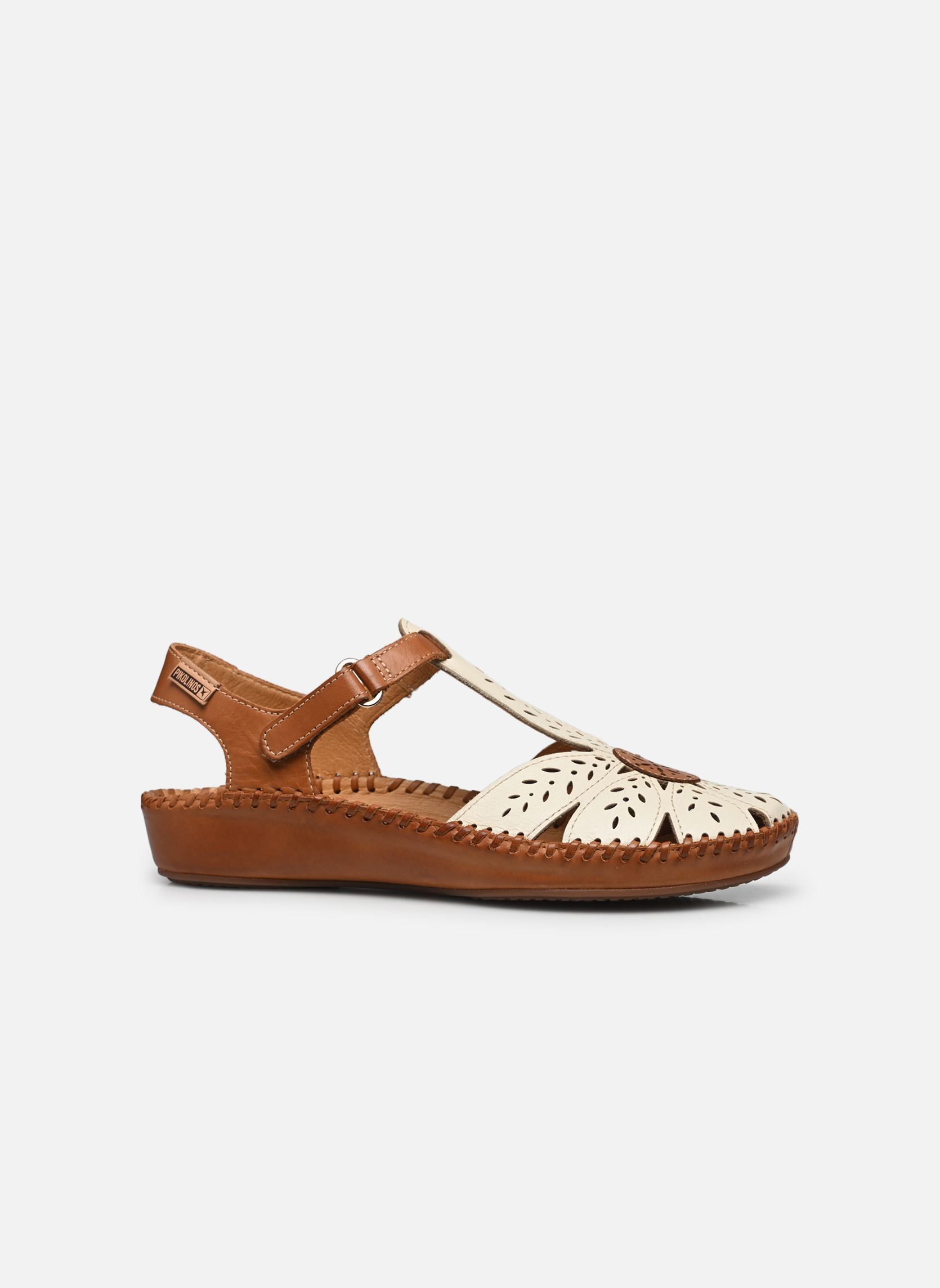 Platte sandalen P.VALLARTA 655-0841C1 dames wit Pikolinos Platte sandalen P.VALLARTA 655-0841C1 dames wit NATA