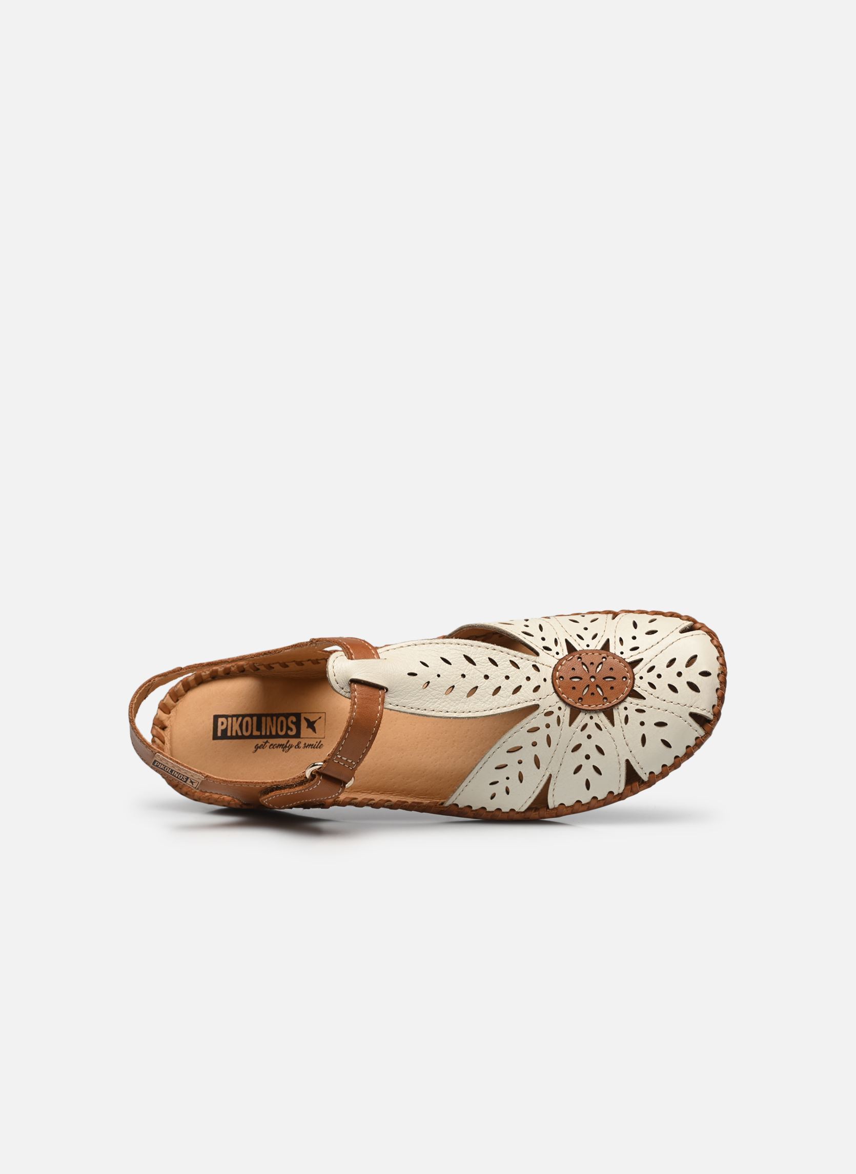 Platte sandalen P.VALLARTA 655-0841C1 dames wit Pikolinos Platte sandalen P.VALLARTA 655-0841C1 dames wit NATA