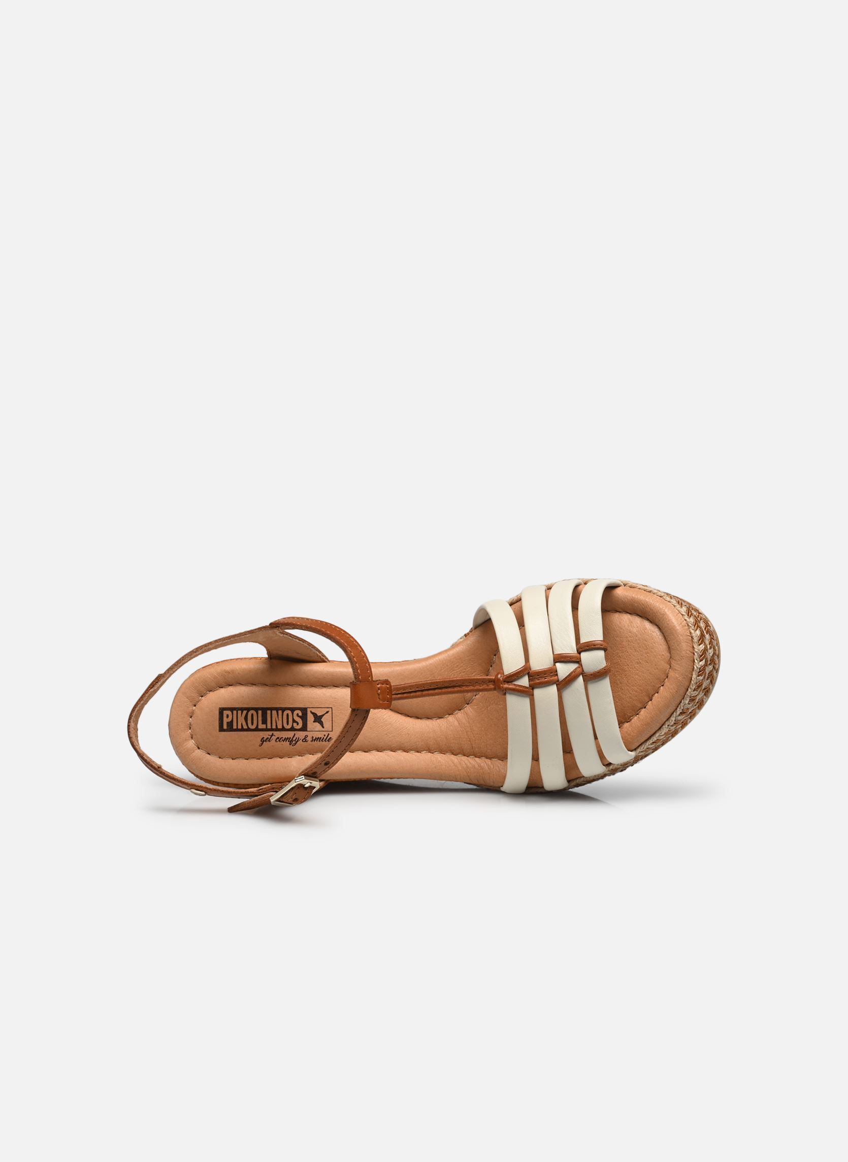 Sandalen met sleehak en plateau RONDA W7W-1833C1 dames wit Pikolinos Sandalen met sleehak en plateau RONDA W7W-1833C1 dames wit NATA