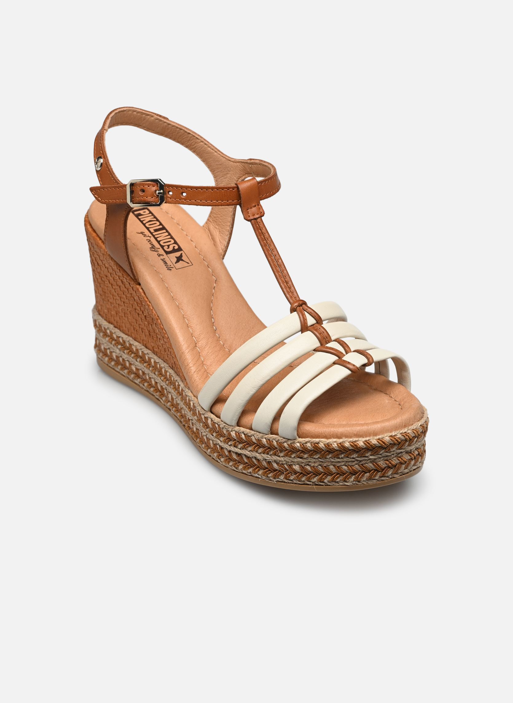 Sandalen met sleehak en plateau RONDA W7W-1833C1 dames wit Pikolinos Sandalen met sleehak en plateau RONDA W7W-1833C1 dames wit NATA