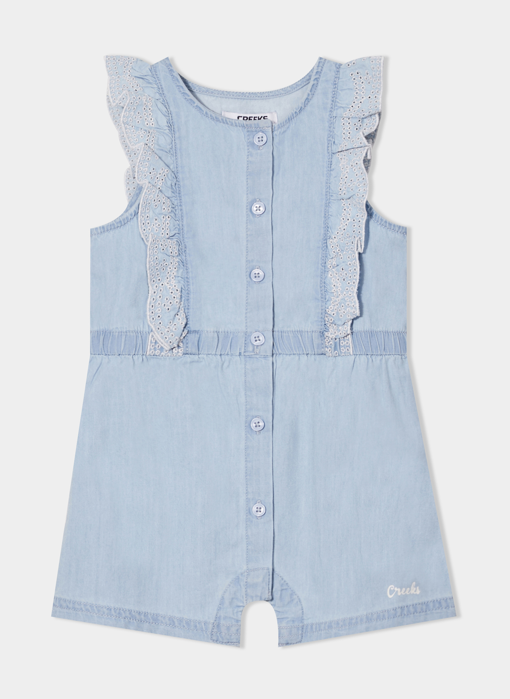 Robes CREB2_CASSIOPE_DENIM fille bleu CREEKS Robes CREB2_CASSIOPE_DENIM fille bleu Bleu
