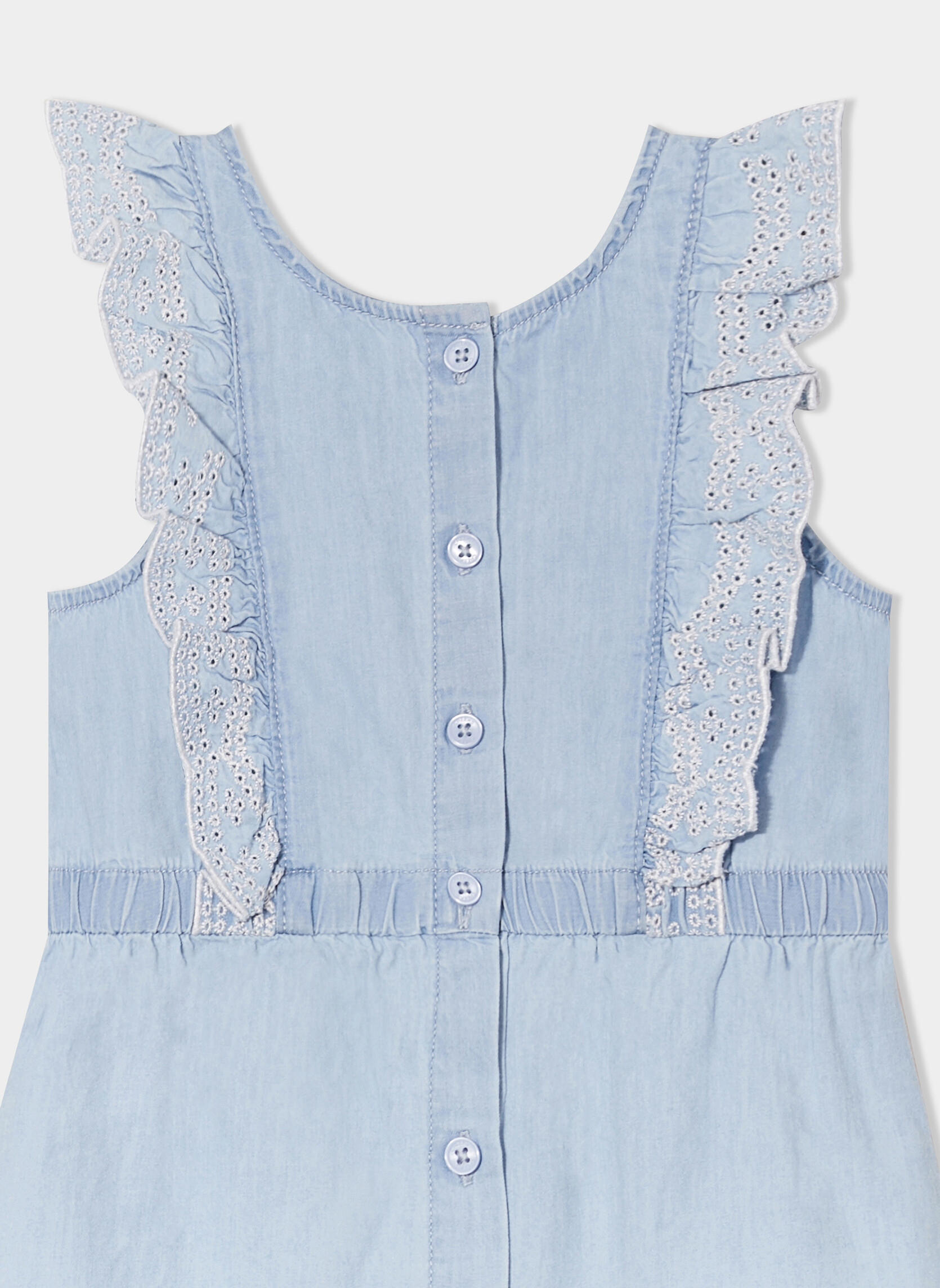 Robes CREB2_CASSIOPE_DENIM fille bleu CREEKS Robes CREB2_CASSIOPE_DENIM fille bleu Bleu