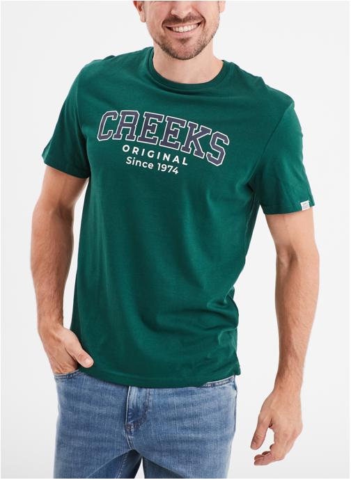 CREEKS Tee-shirts T-shirt - CRE1TUPAC_ORIGINBIRCH homme vert