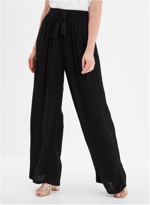 LIBERTO Pantalons droit Pantalon - MIS3_PCREPON femme noir