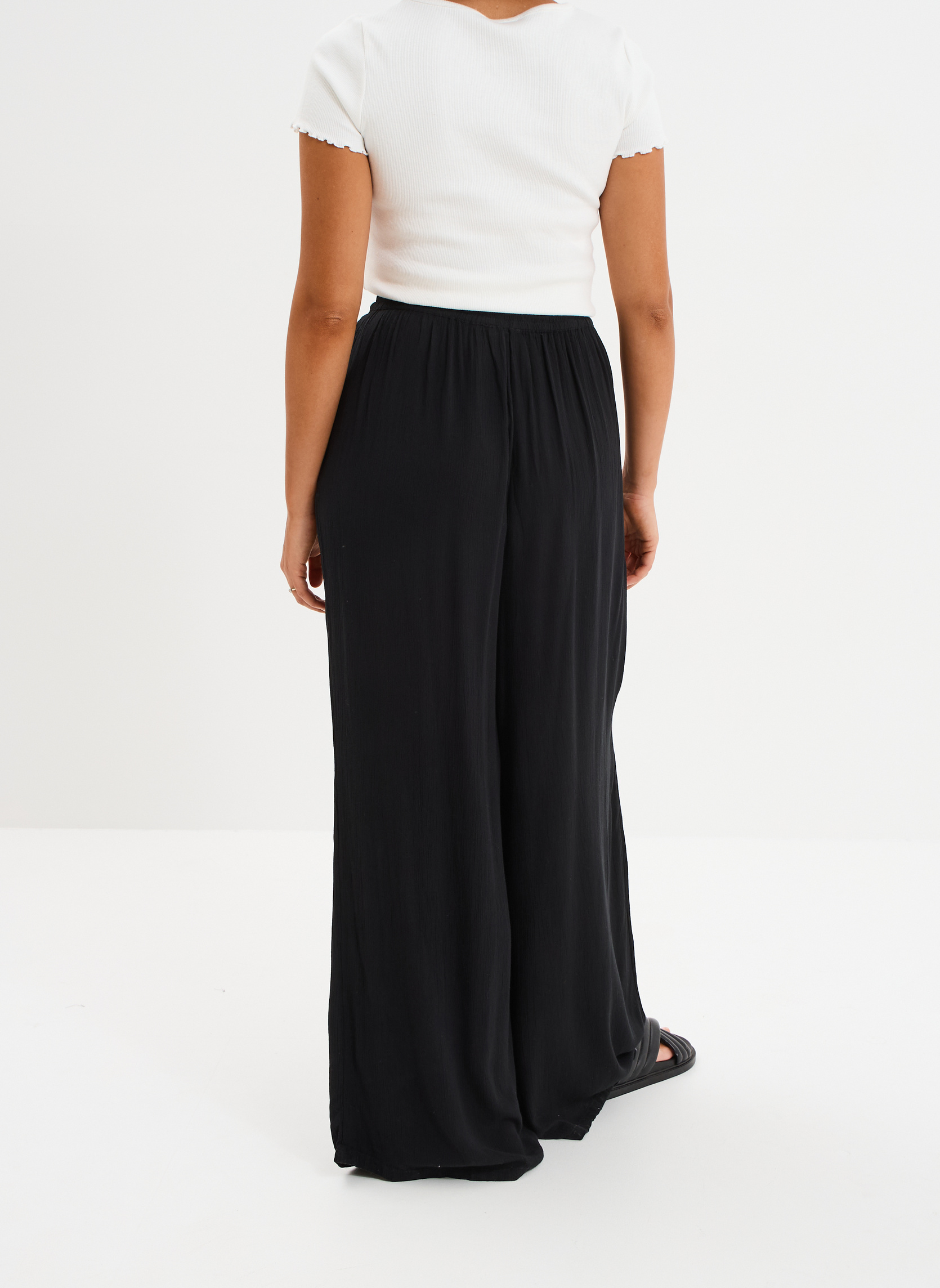 Pantalons droit MIS3_PCREPON femme noir LIBERTO Pantalons droit MIS3_PCREPON femme noir Noir