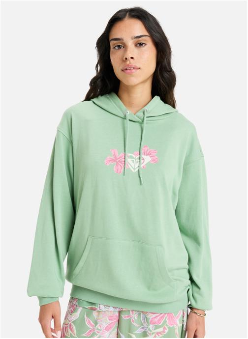 Roxy Sweats à capuche Hibiscus Heart femme vert
