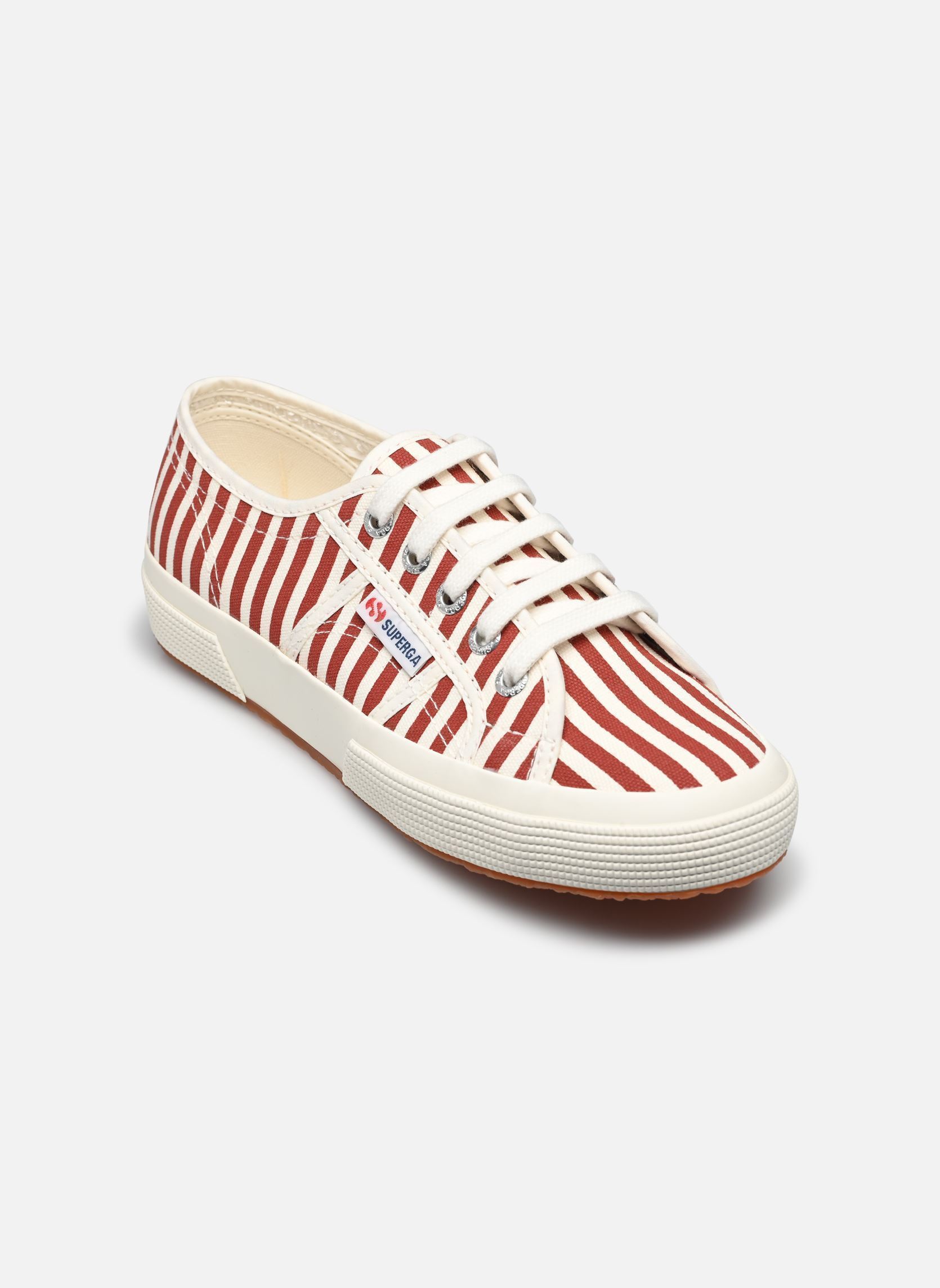 Sneakers di tela 2750 Stripes Print W donna rosso Superga Sneakers di tela 2750 Stripes Print W donna rosso RED