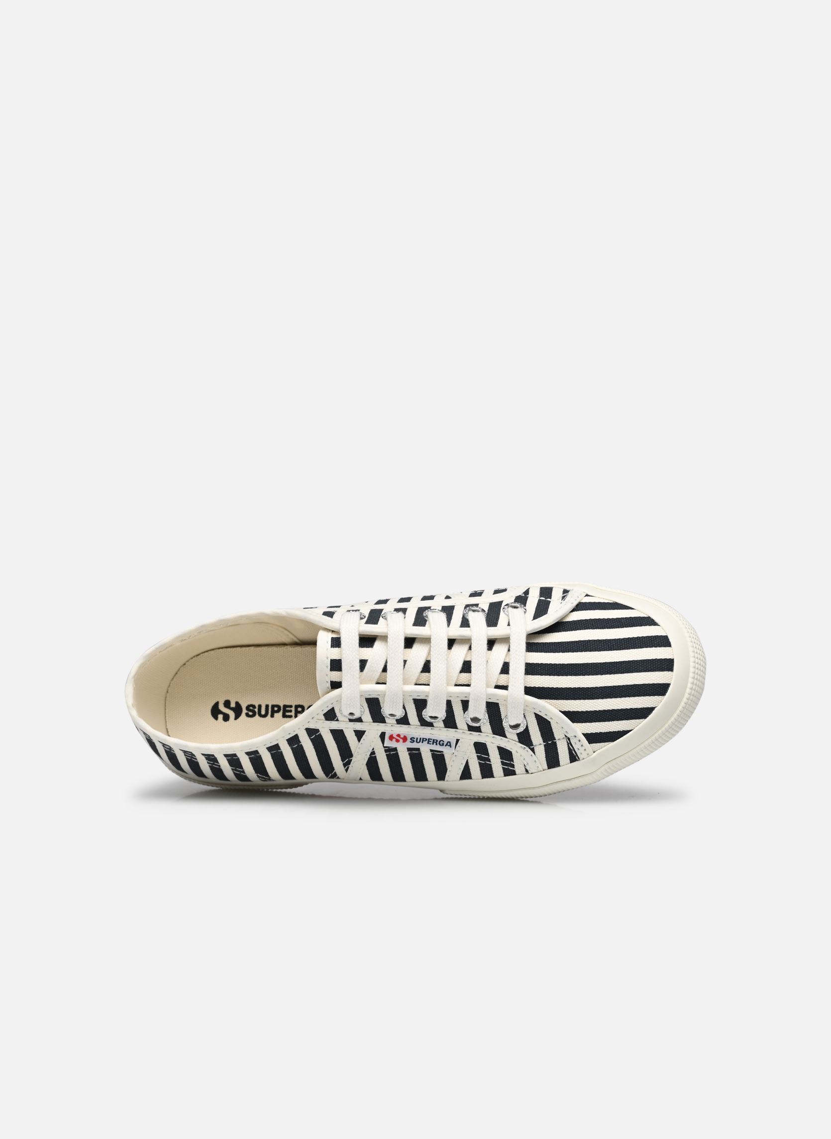 Print sneakers 2750 Stripes Print W dames blauw Superga Print sneakers 2750 Stripes Print W dames blauw NAVY