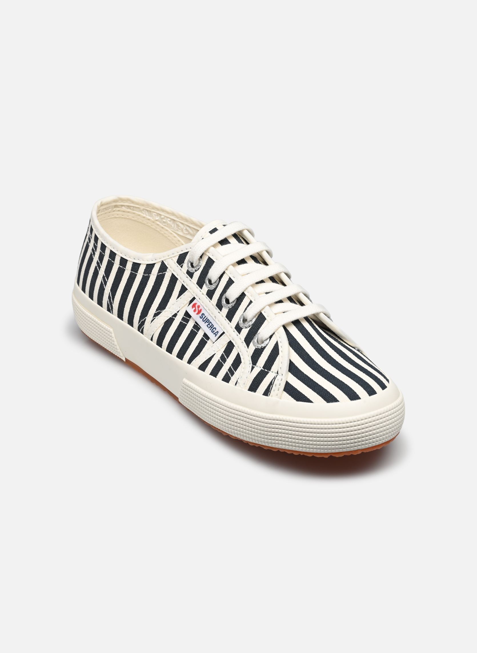 Print sneakers 2750 Stripes Print W dames blauw Superga Print sneakers 2750 Stripes Print W dames blauw NAVY