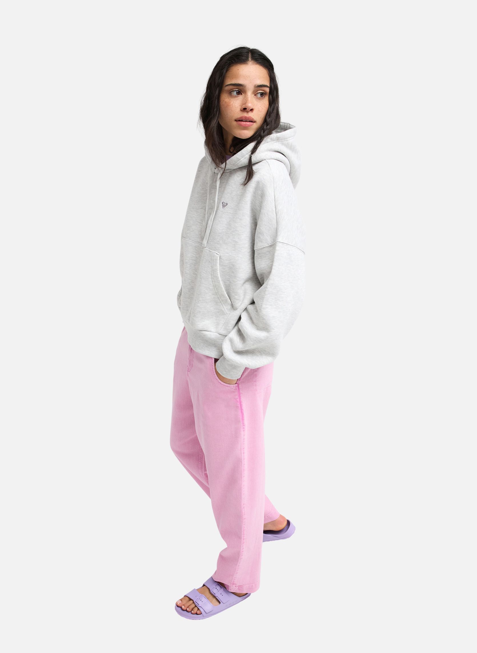 Pantalons droit Break My Soul femme rose Roxy Pantalons droit Break My Soul femme rose Rose
