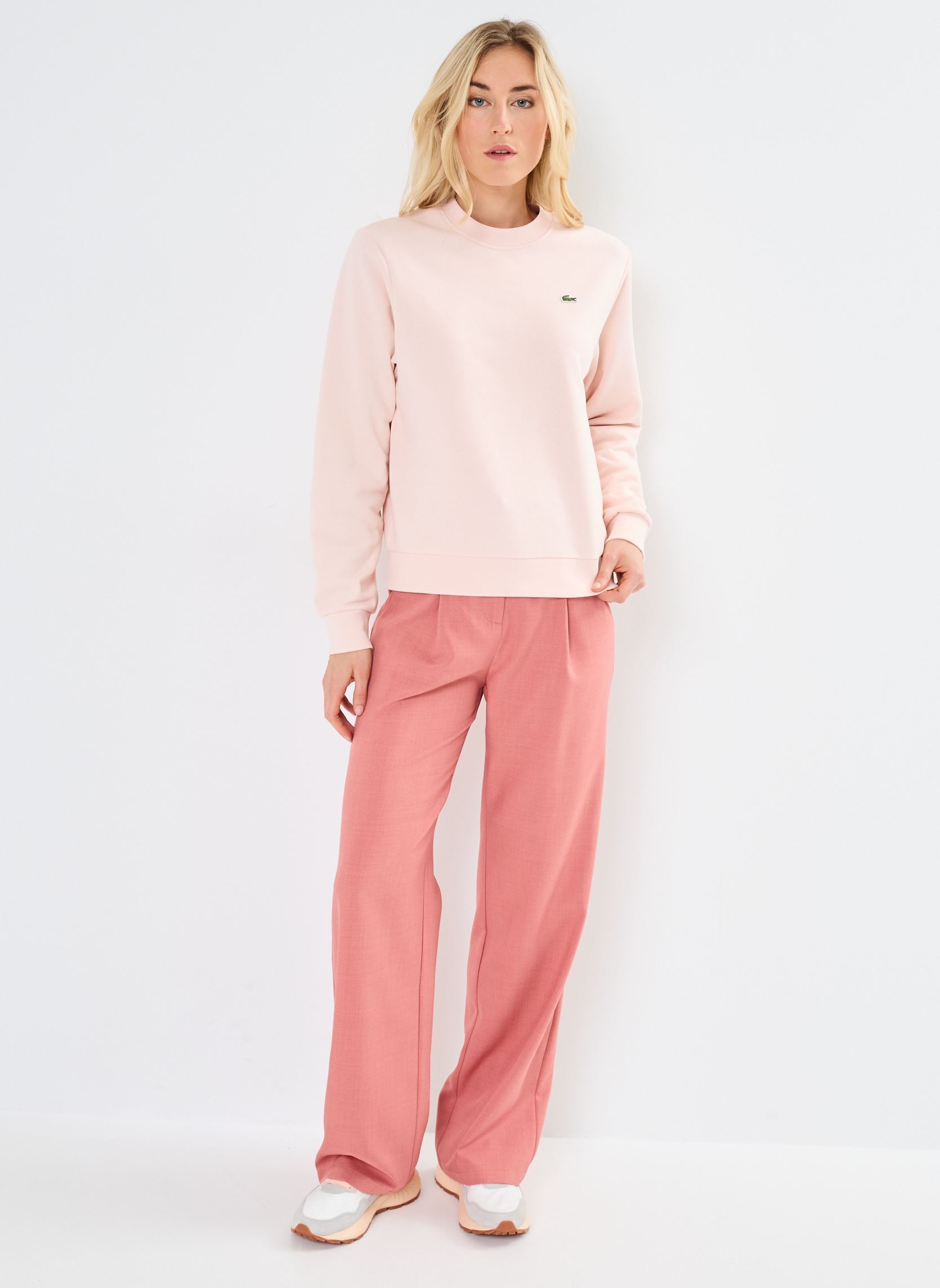 Sweats à capuche Sweatshirts col rond SF9202 femme beige Lacoste Sweats à capuche Sweatshirts col rond SF9202 femme beige ANGORA