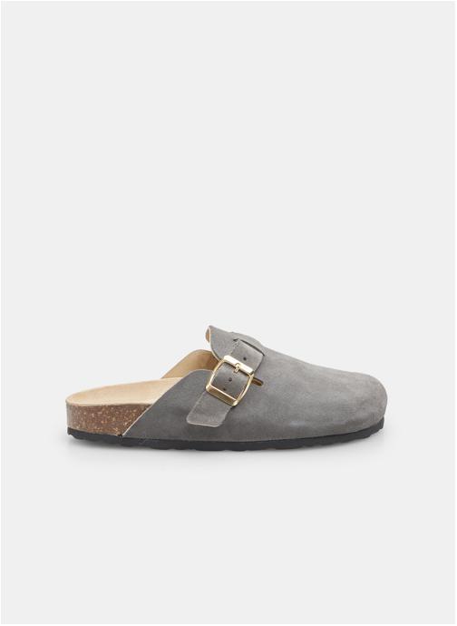 Solema ASTELLA Sabots Mules Femme Cuir Suédé – Semelle Bois 8 Cm Talon, Anti-Dérapante