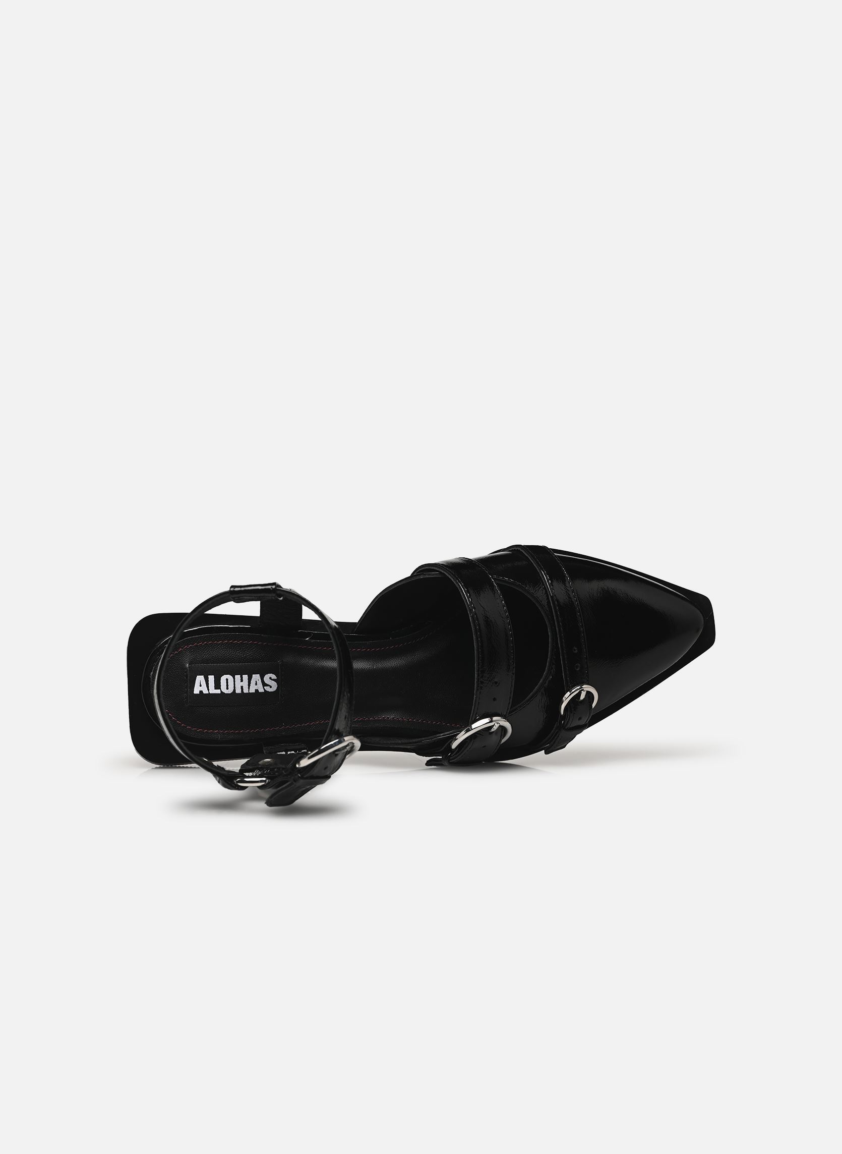 Babys Thalara Onix damen schwarz Alohas Babys Thalara Onix damen schwarz BLACK LEATHER