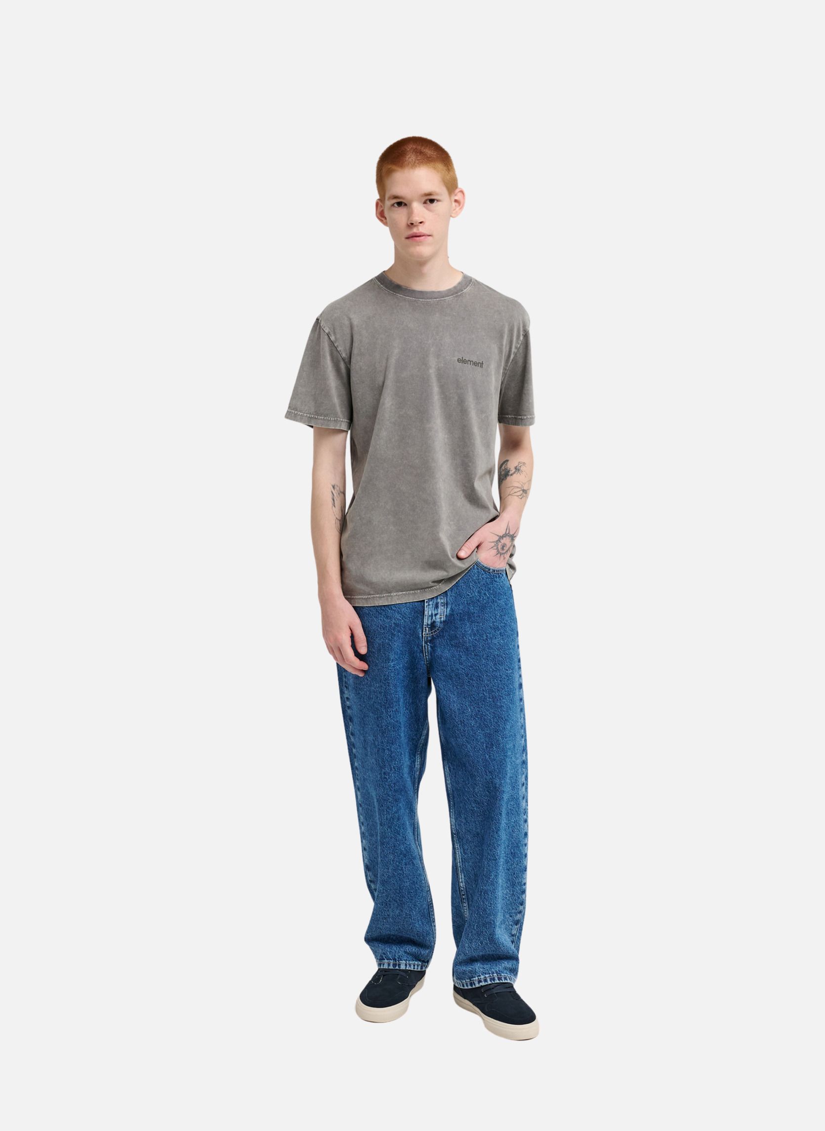 Tee-shirts Lowcase Pigment homme gris Element Tee-shirts Lowcase Pigment homme gris Gris