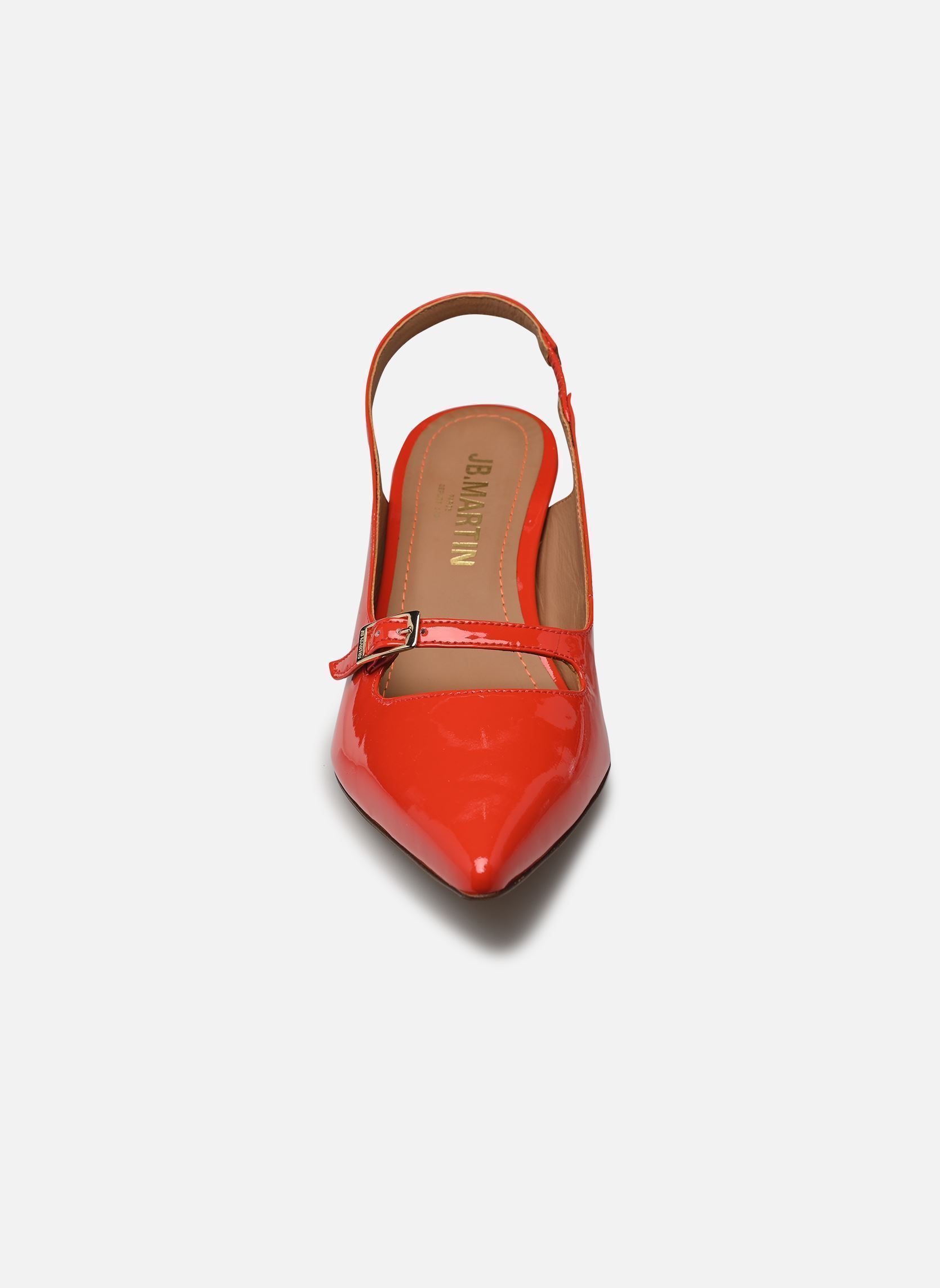 Pumps mit Riemchen LILOU damen rot JB Martin Pumps mit Riemchen LILOU damen rot Vernis Magma