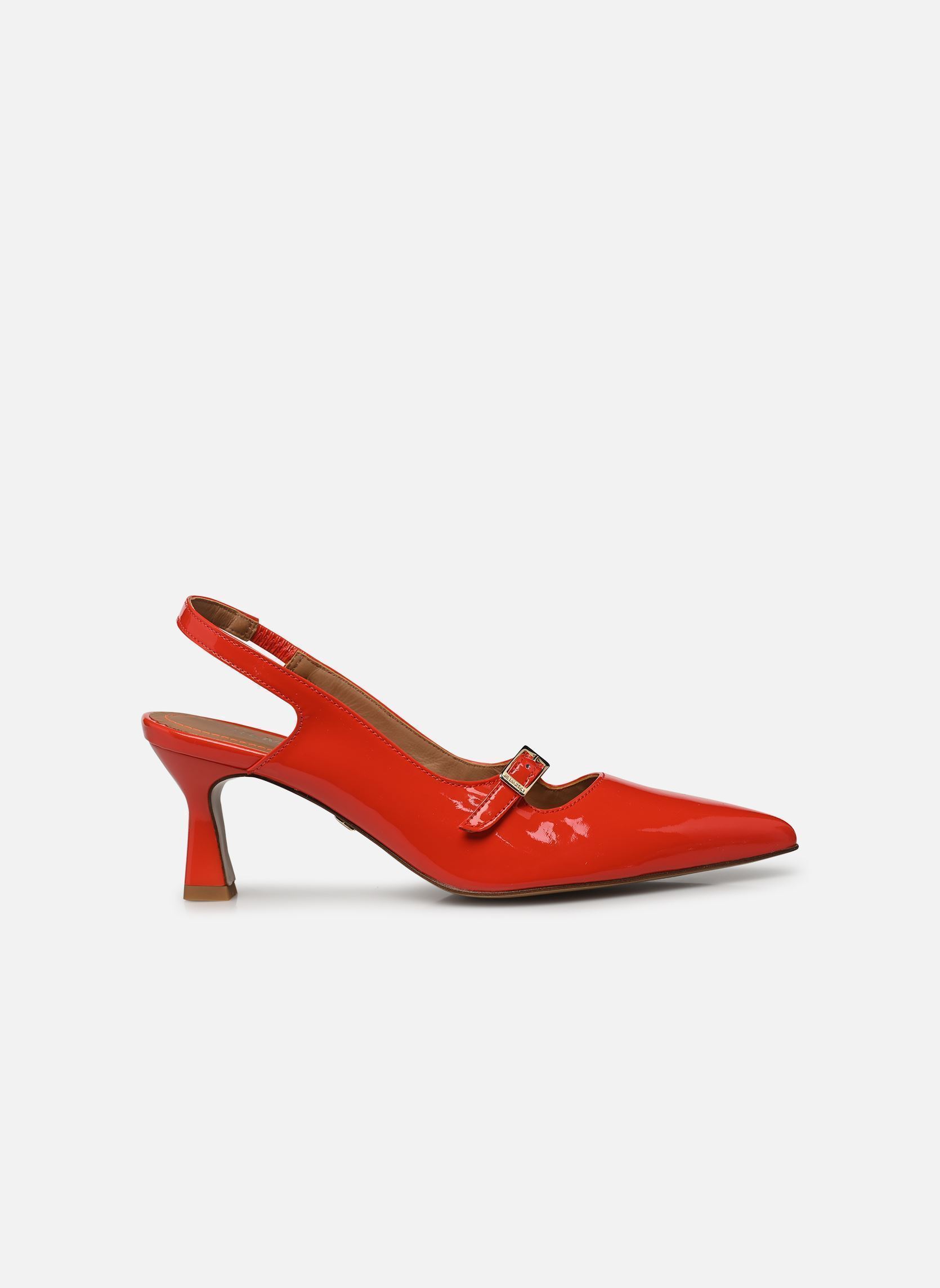 Pumps mit Riemchen LILOU damen rot JB Martin Pumps mit Riemchen LILOU damen rot Vernis Magma