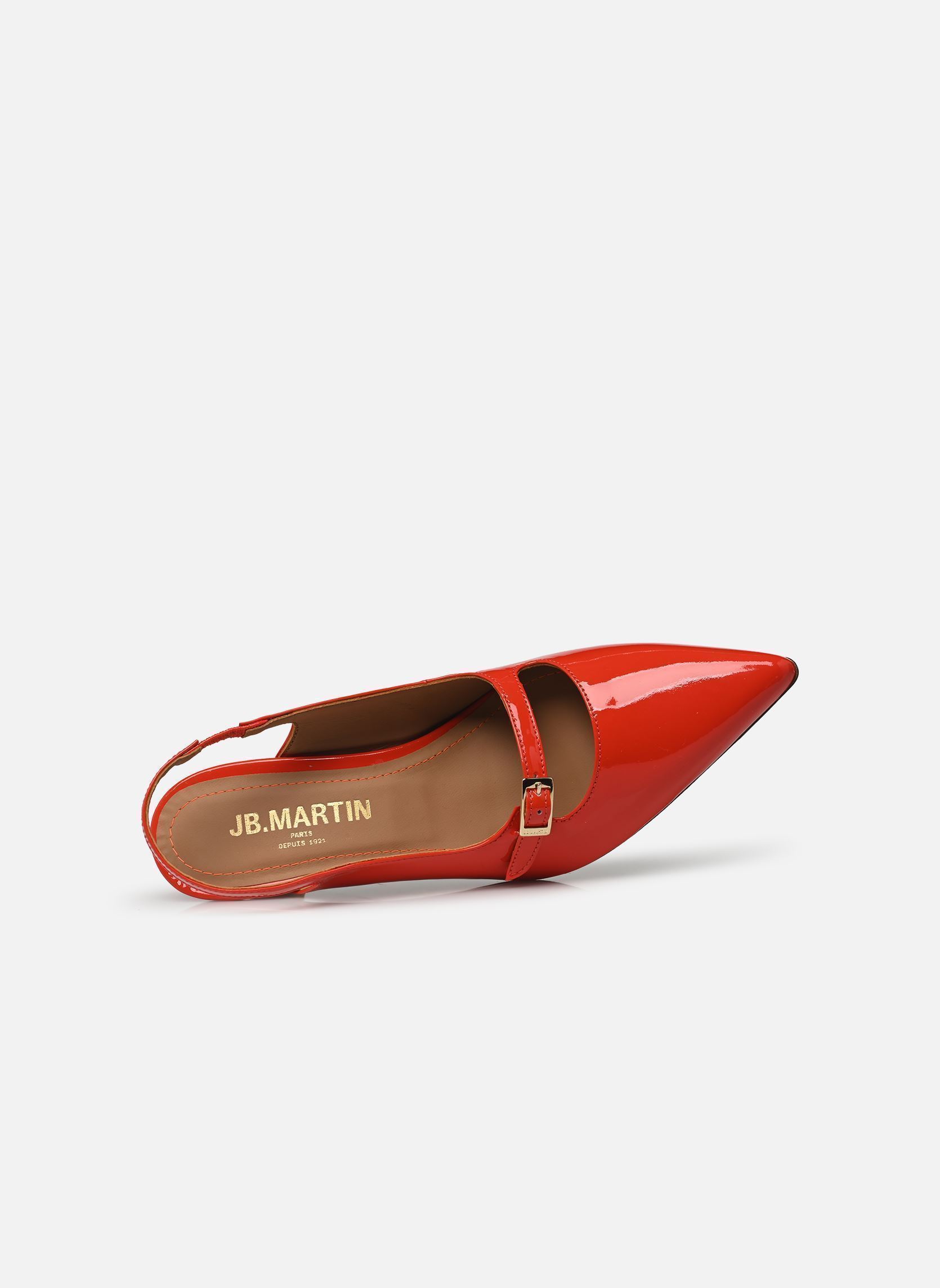 Pumps mit Riemchen LILOU damen rot JB Martin Pumps mit Riemchen LILOU damen rot Vernis Magma