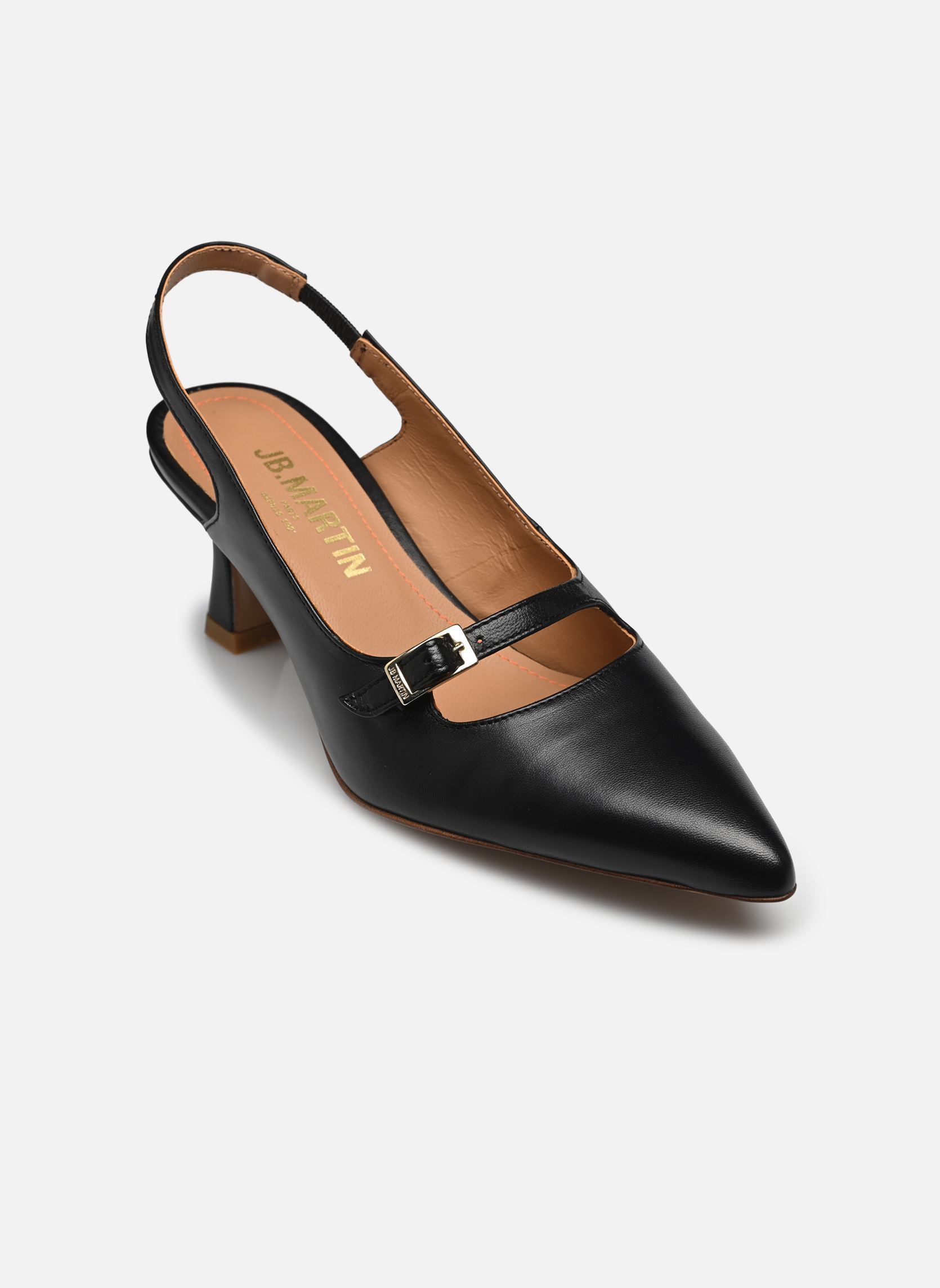 Slingback pumps LILOU dames zwart JB Martin Slingback pumps LILOU dames zwart Nappa Noir
