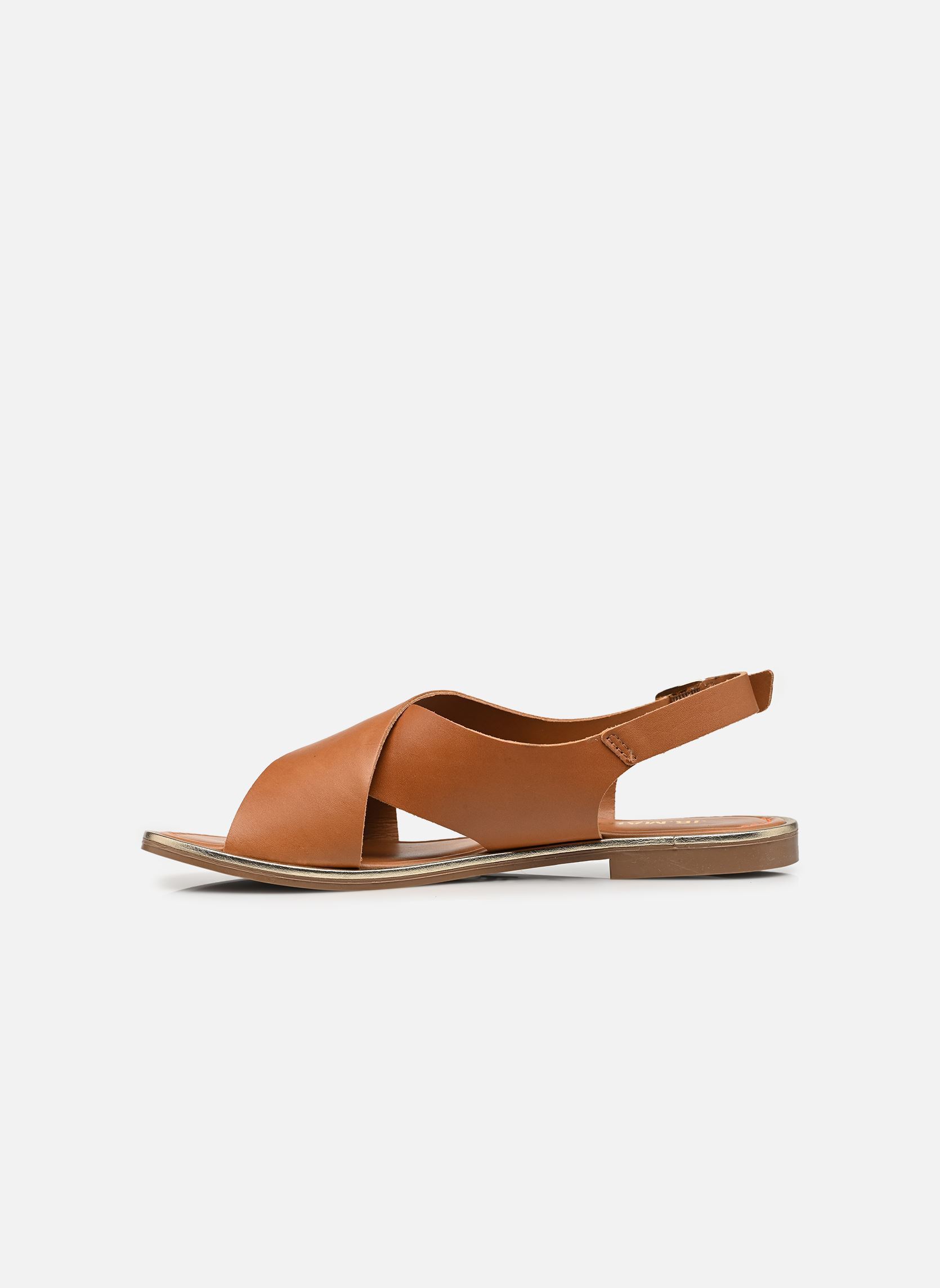 Flache Sandalen DUTA damen braun JB Martin Flache Sandalen DUTA damen braun Veau Camel