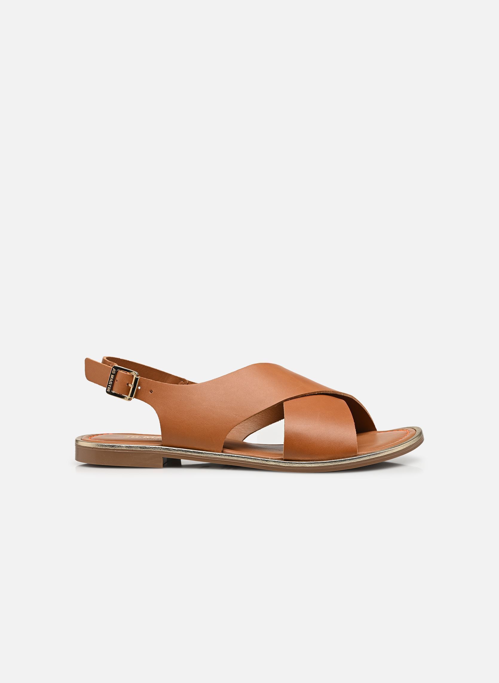 Flache Sandalen DUTA damen braun JB Martin Flache Sandalen DUTA damen braun Veau Camel