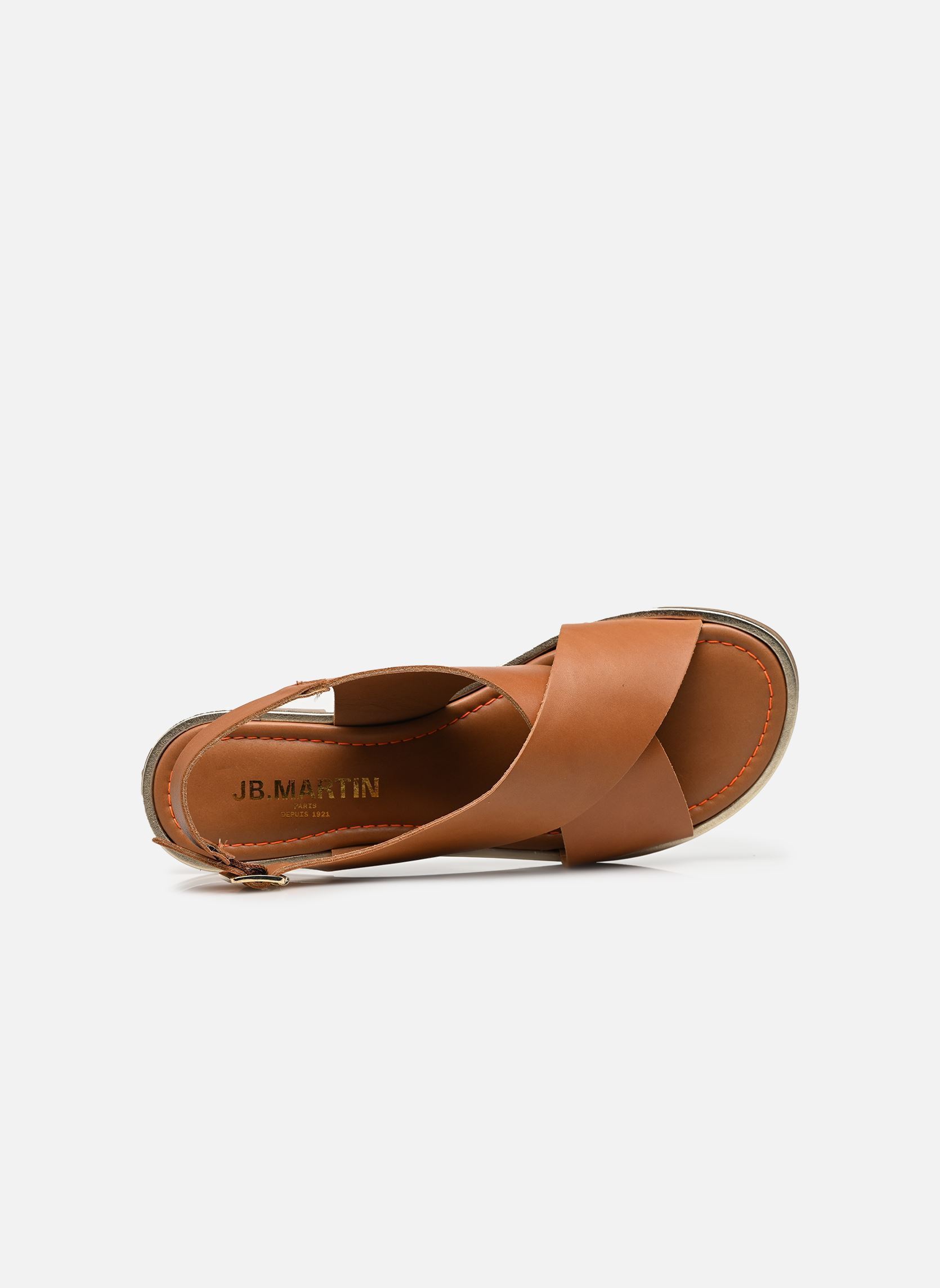 Flache Sandalen DUTA damen braun JB Martin Flache Sandalen DUTA damen braun Veau Camel