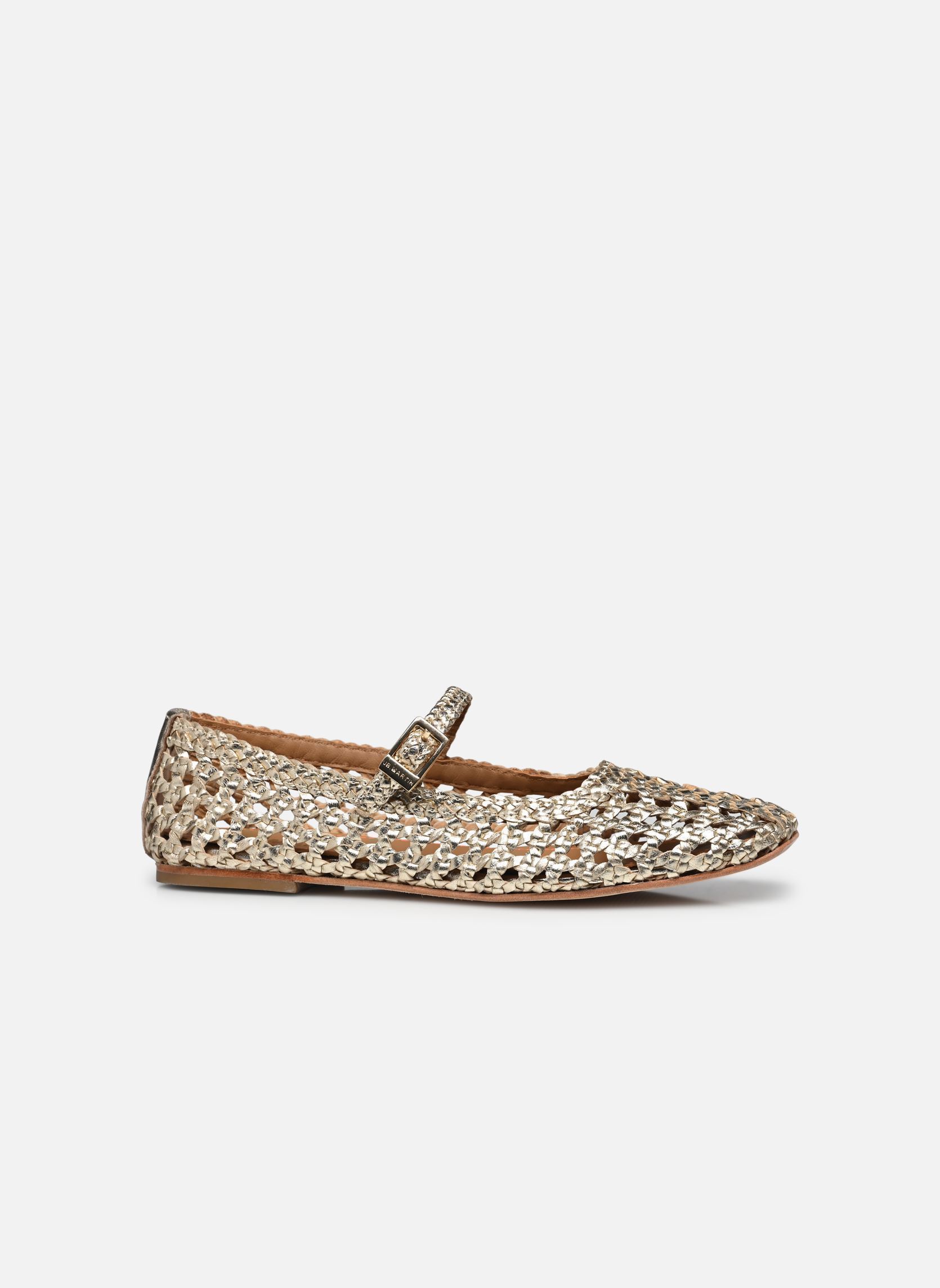 Ballerines classiques TRICIA femme or et bronze JB Martin Ballerines classiques TRICIA femme or et bronze Tresse Champagne