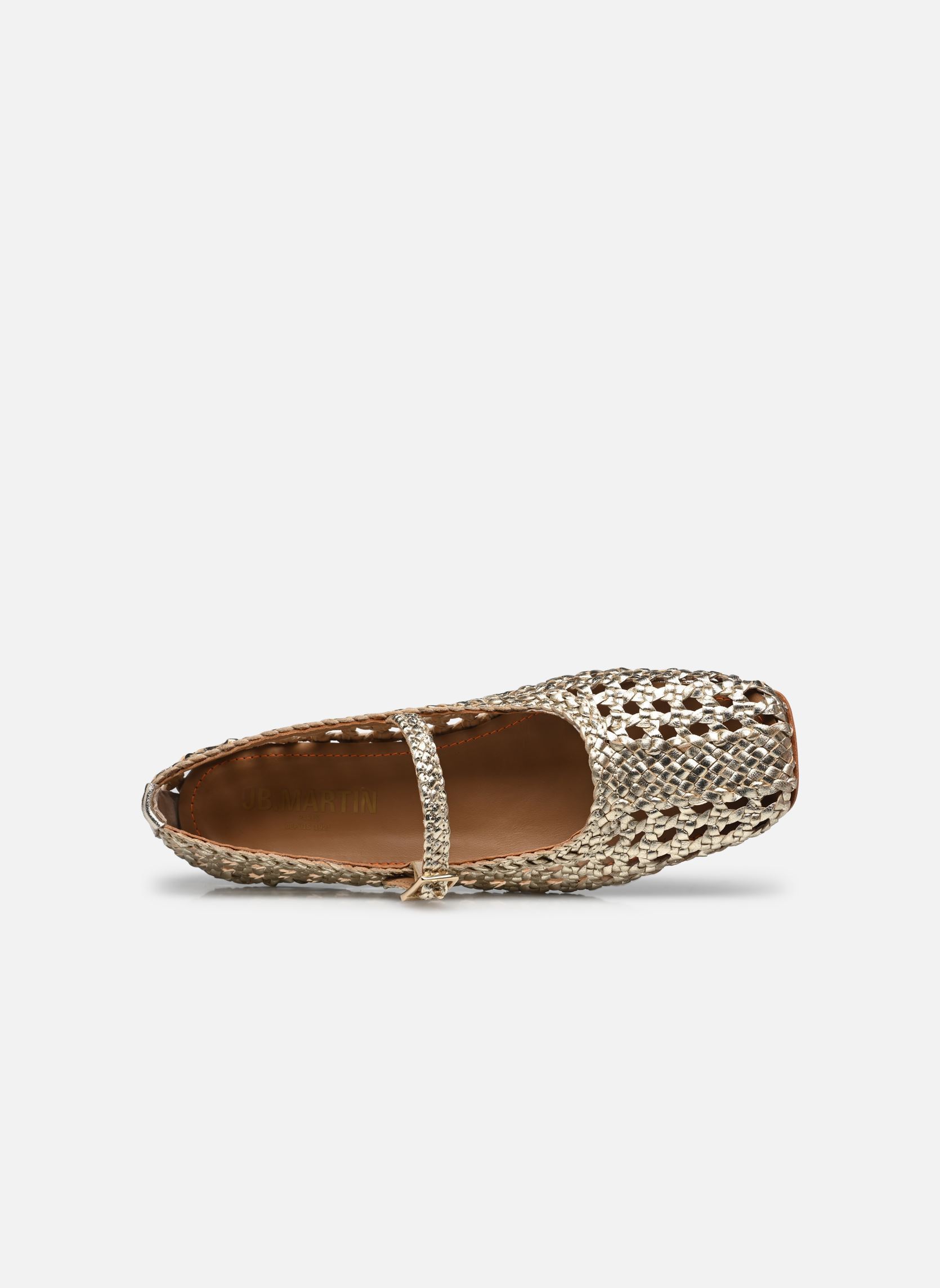 Ballerines classiques TRICIA femme or et bronze JB Martin Ballerines classiques TRICIA femme or et bronze Tresse Champagne