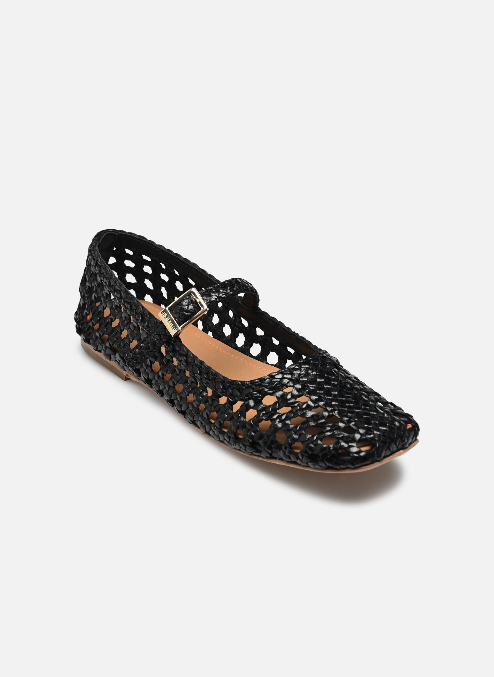 Klassische Ballerinas TRICIA damen schwarz JB Martin Klassische Ballerinas TRICIA damen schwarz Tresse Noir