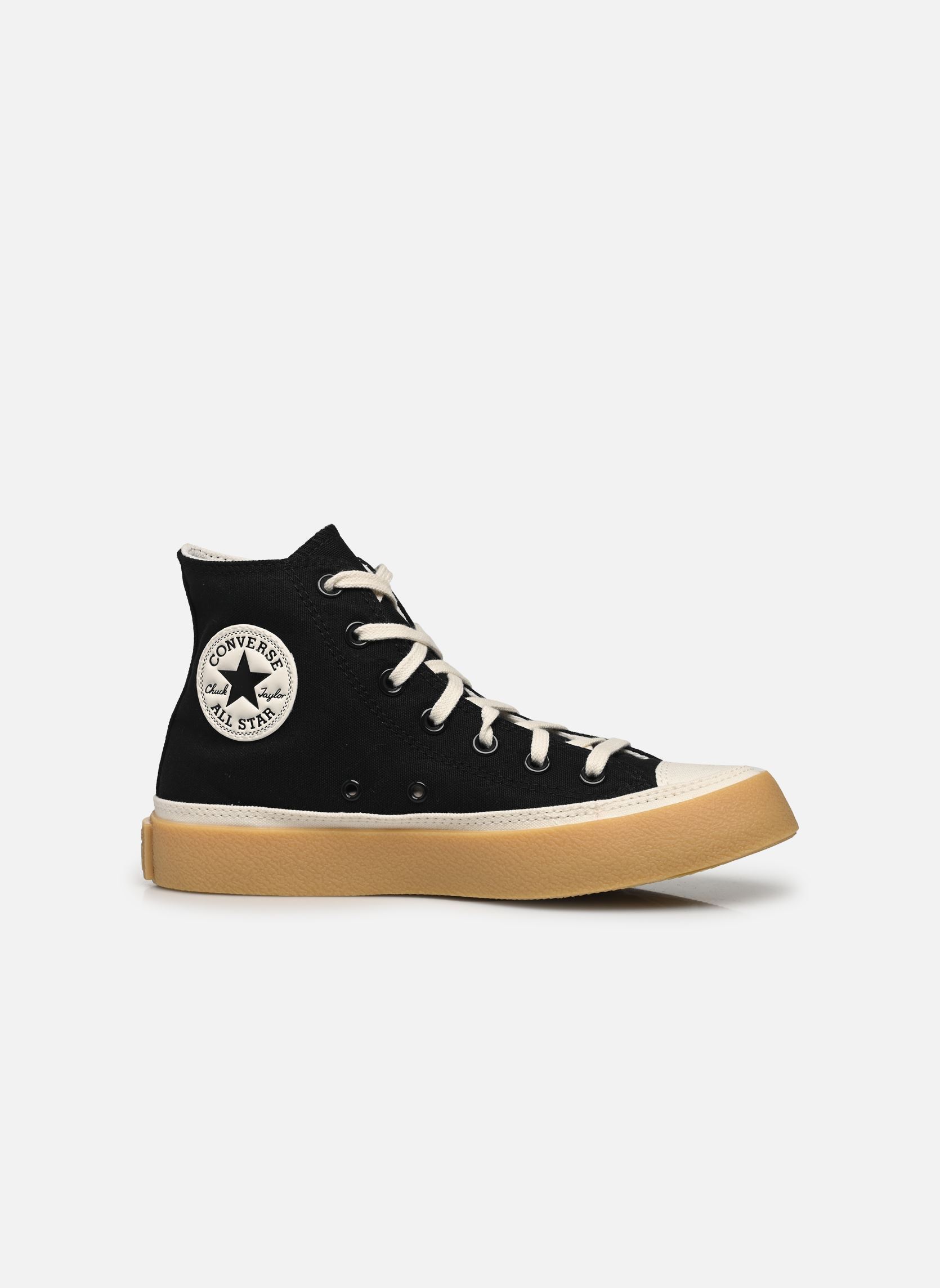 Baskets toile Chuck Taylor All Star Retro Rubber Hi W femme noir Converse Baskets toile Chuck Taylor All Star Retro Rubber Hi W femme noir BLACKEGRETEGRET