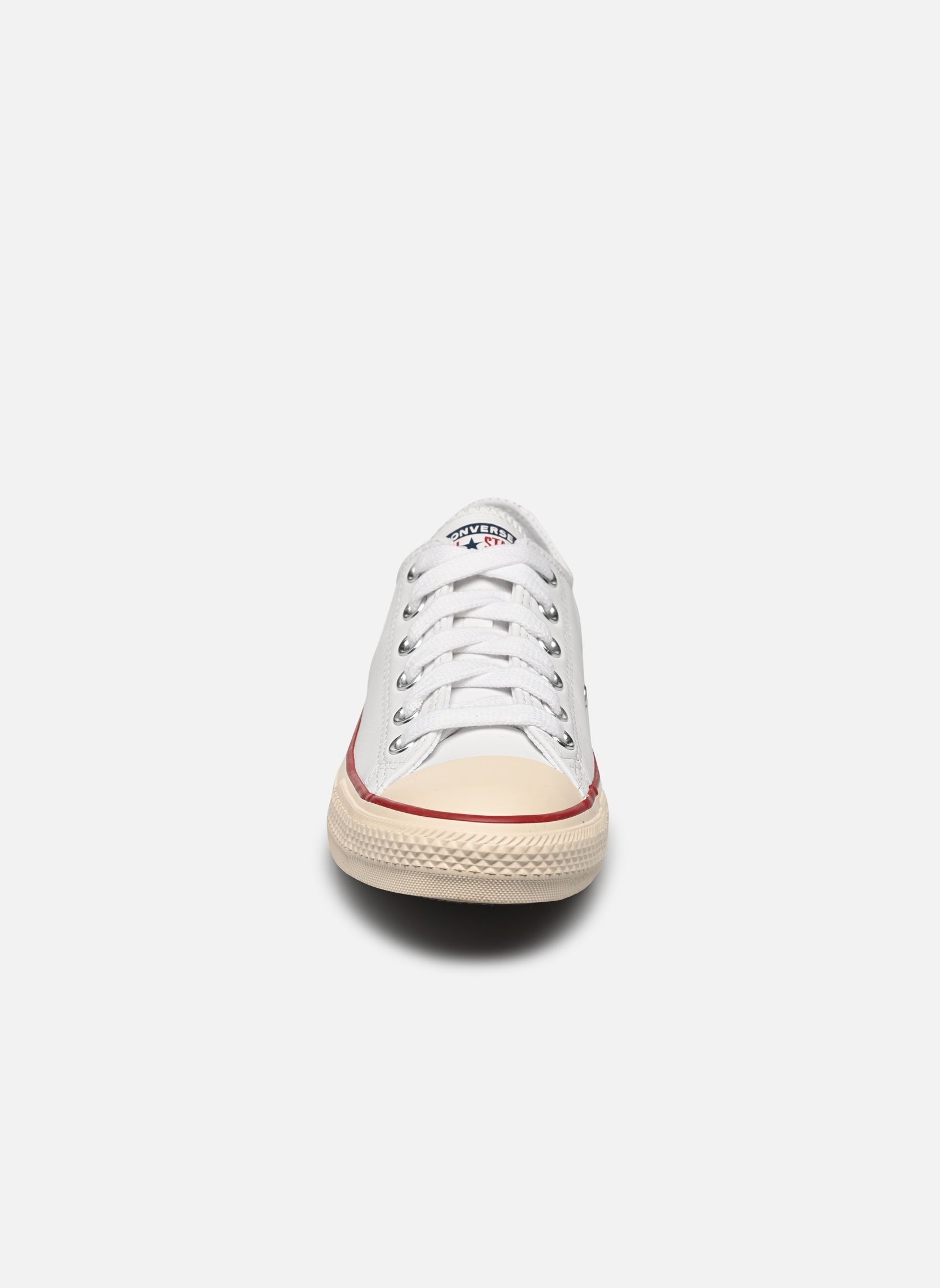 Sneakers Chuck Taylor All Star Ox Leather W donna bianco Converse Sneakers Chuck Taylor All Star Ox Leather W donna bianco WHITE/NATURAL IVORY/GARNET