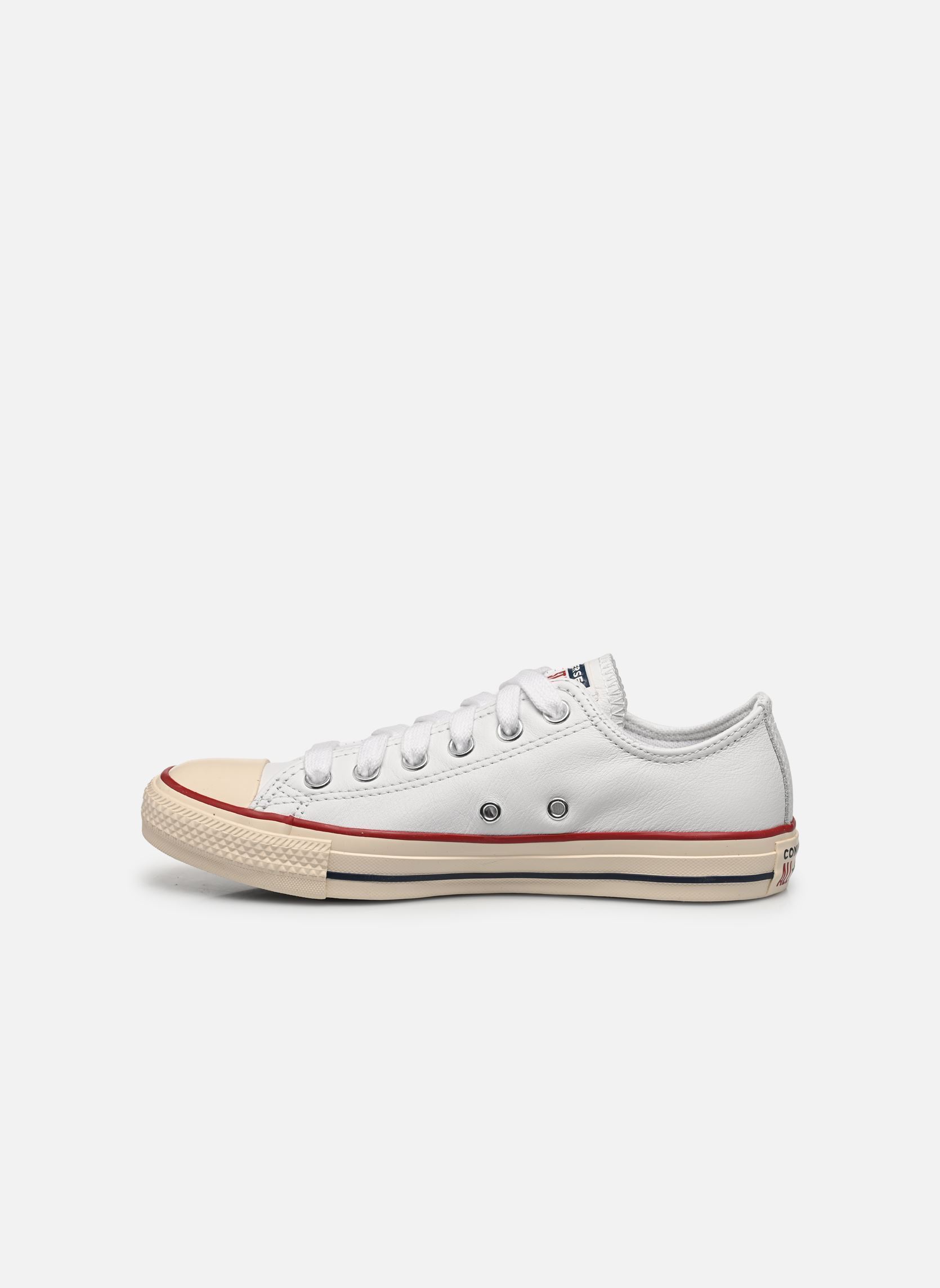 Sneakers Chuck Taylor All Star Ox Leather W donna bianco Converse Sneakers Chuck Taylor All Star Ox Leather W donna bianco WHITE/NATURAL IVORY/GARNET
