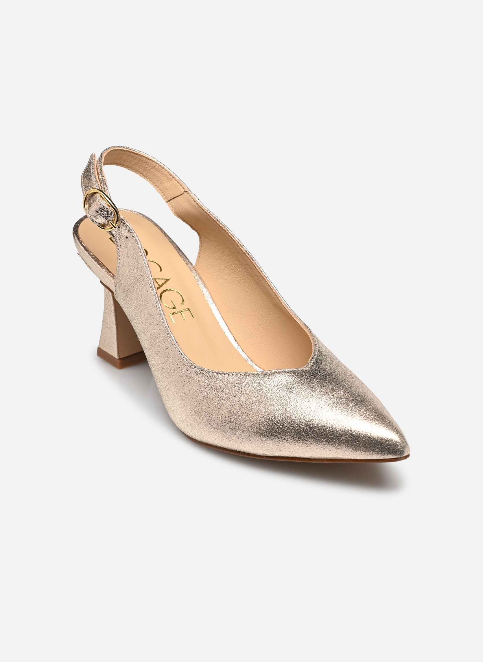 Escarpins à brides DAFFY femme or et bronze Bocage Escarpins à brides DAFFY femme or et bronze Or