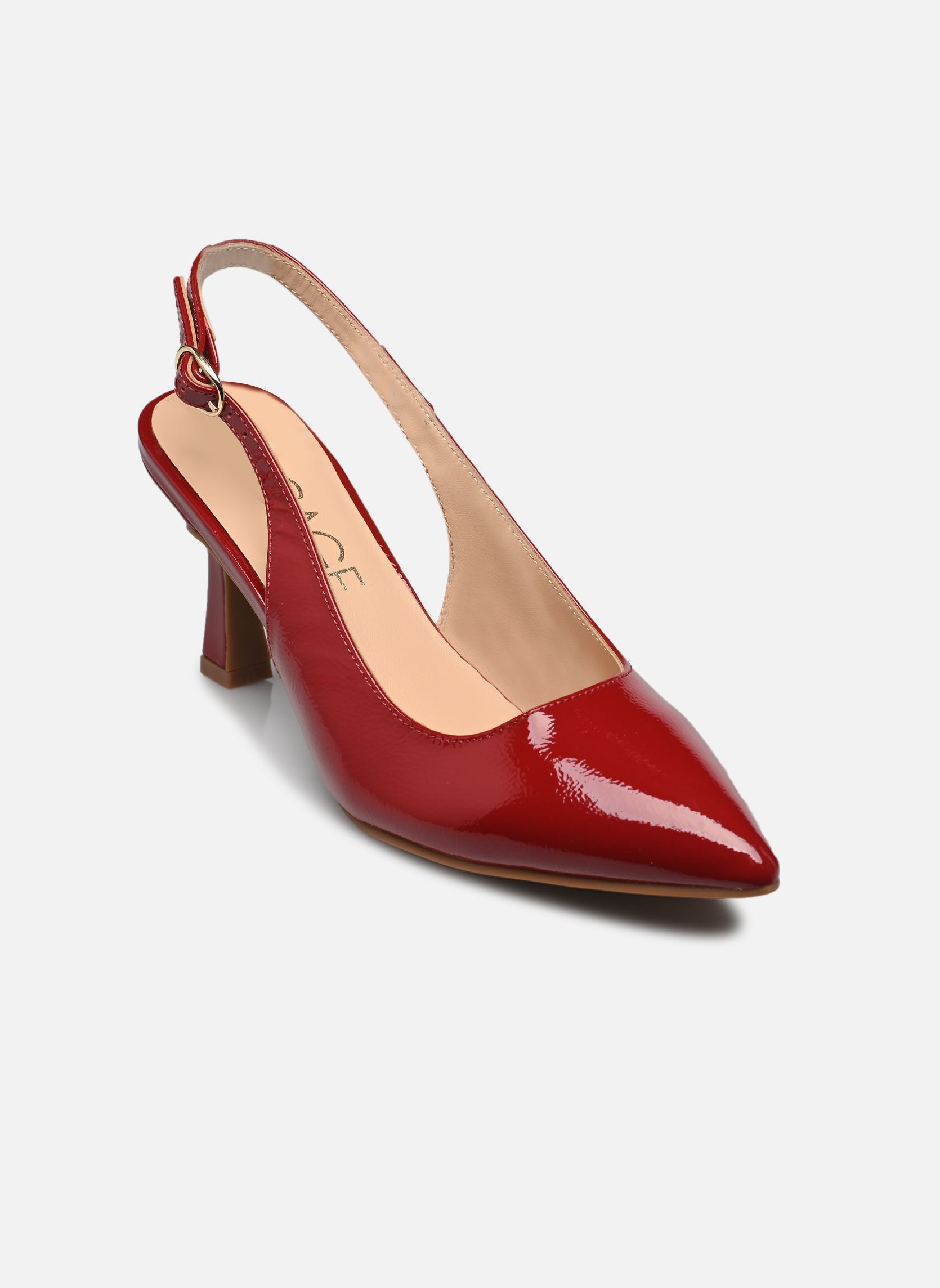 Slingback pumps DELPHIE dames rood Bocage Slingback pumps DELPHIE dames rood ROUGE