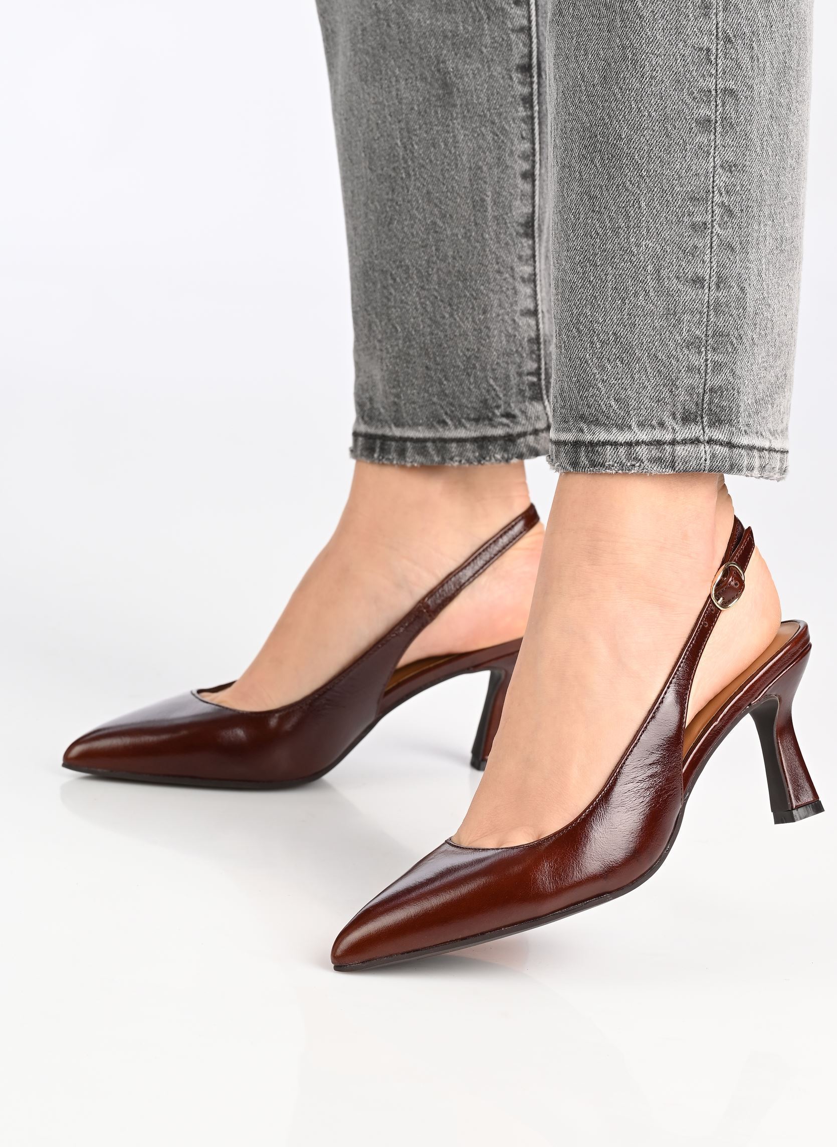 Pumps mit Riemchen DELPHIE damen braun Bocage Pumps mit Riemchen DELPHIE damen braun MARRON