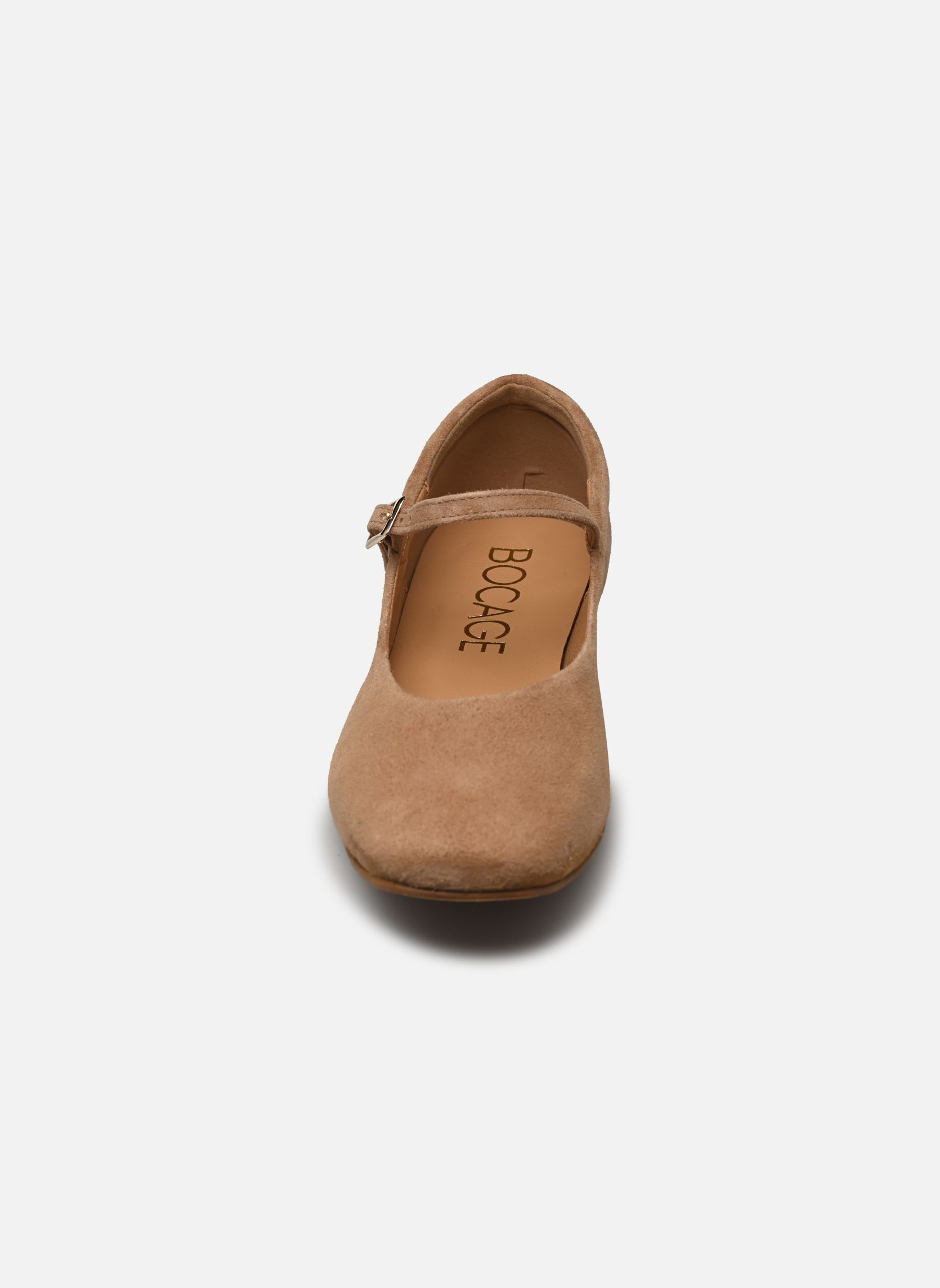 Ballerines classiques BAILA femme beige Bocage Ballerines classiques BAILA femme beige VELOURS BEIGE