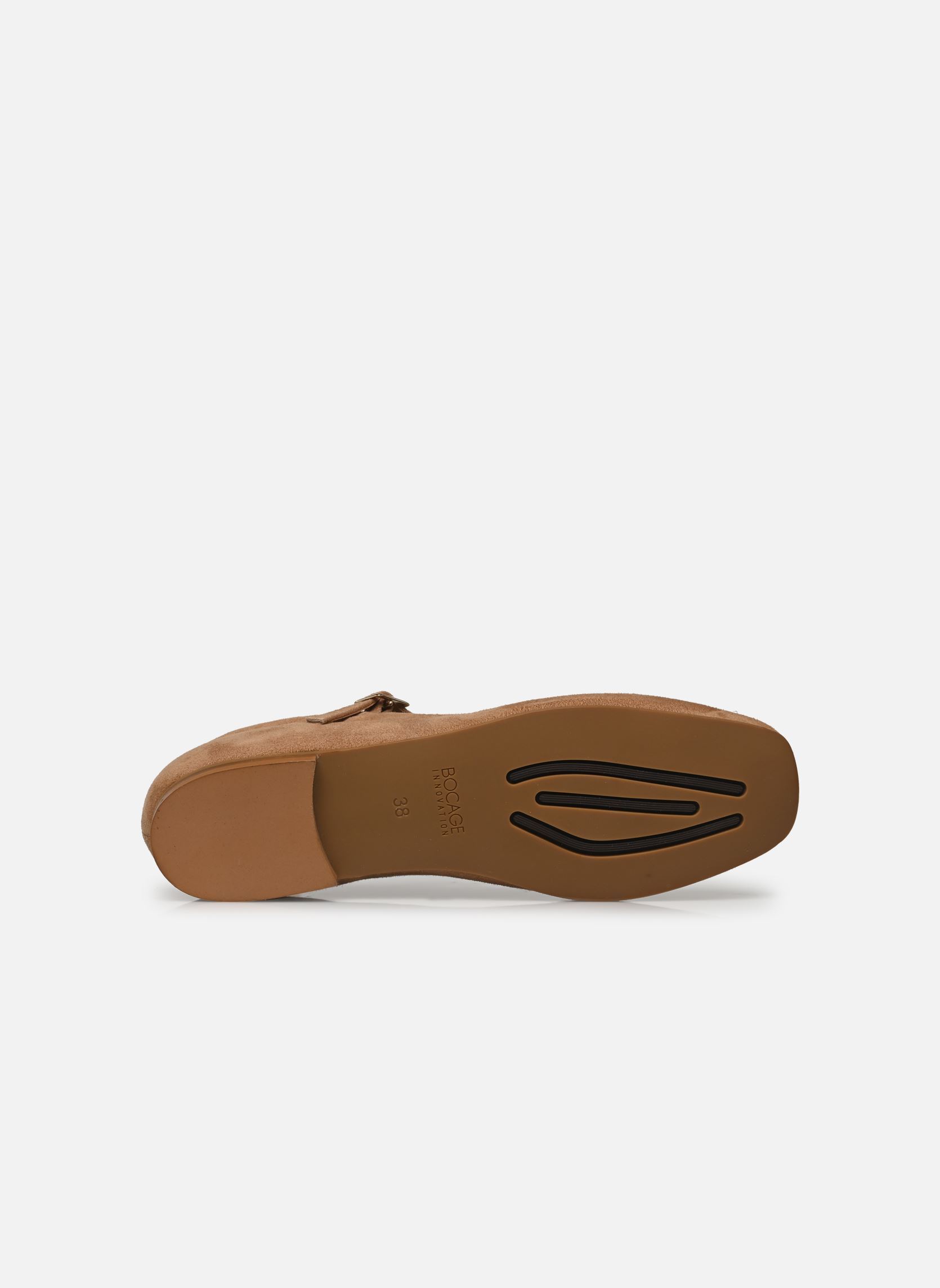 Ballerines classiques BAILA femme beige Bocage Ballerines classiques BAILA femme beige VELOURS BEIGE