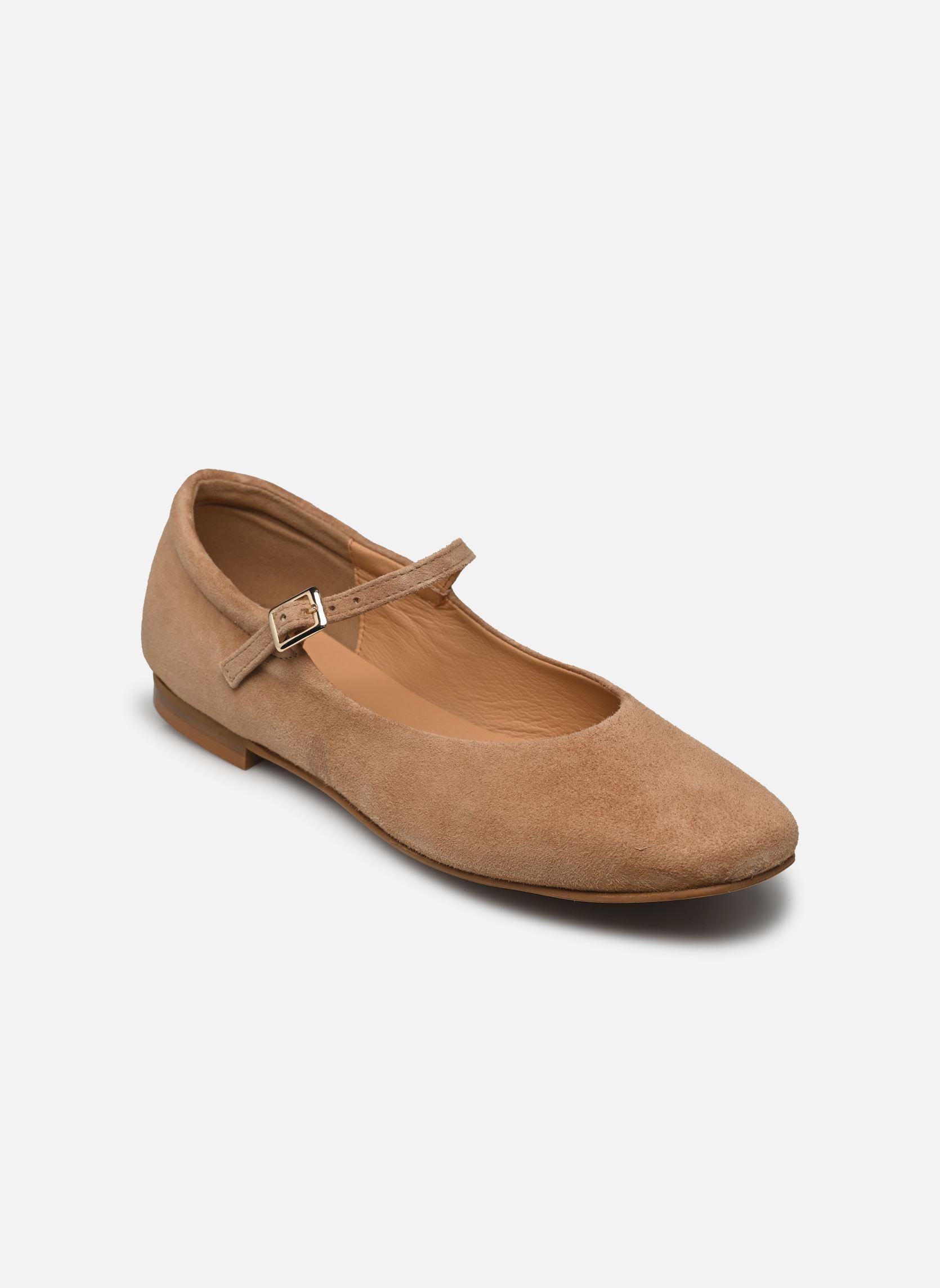 Ballerines classiques BAILA femme beige Bocage Ballerines classiques BAILA femme beige VELOURS BEIGE