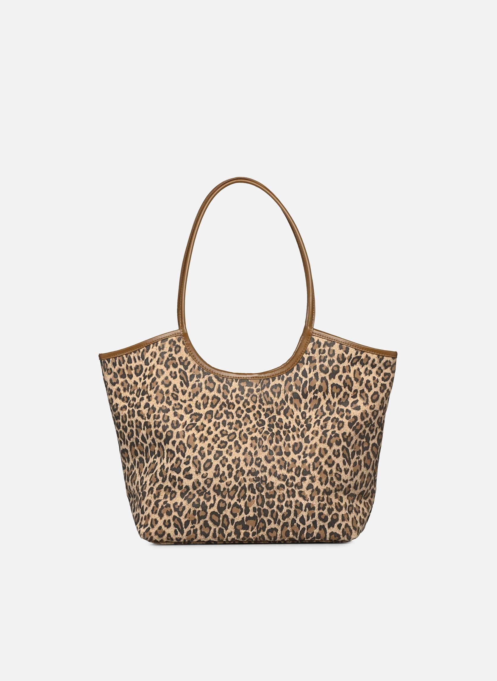 Cabas Milan femme marron Nat & Nin Cabas Milan femme marron LÉOPARD BEIGE