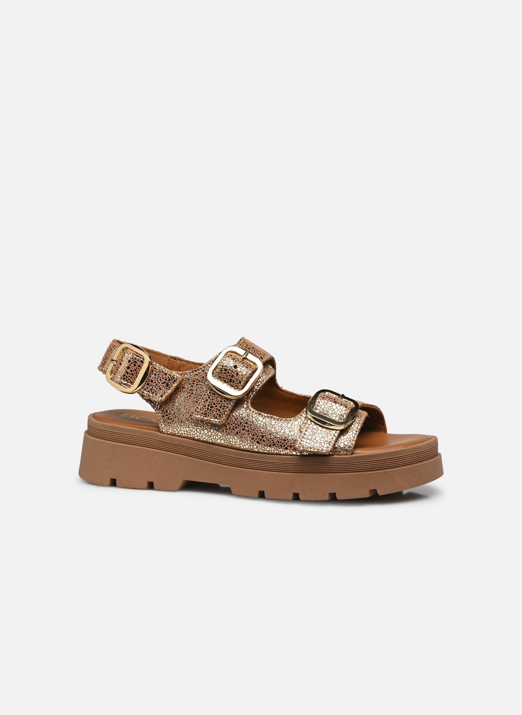 Keil- und Plateausandalen JULIETA damen gold und bronze Bocage Keil- und Plateausandalen JULIETA damen gold und bronze Or