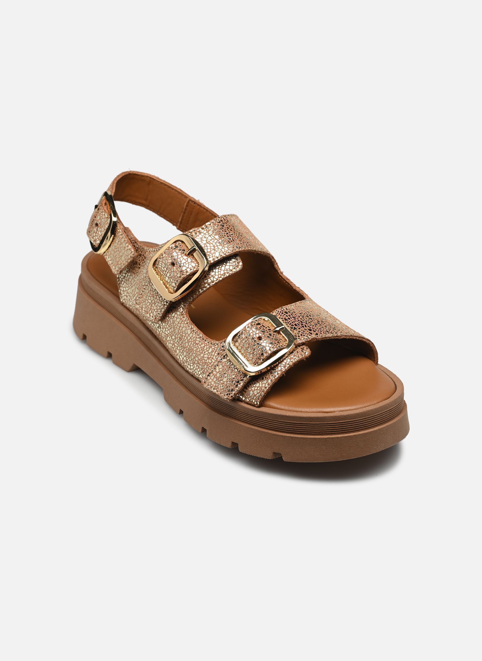 Keil- und Plateausandalen JULIETA damen gold und bronze Bocage Keil- und Plateausandalen JULIETA damen gold und bronze Or