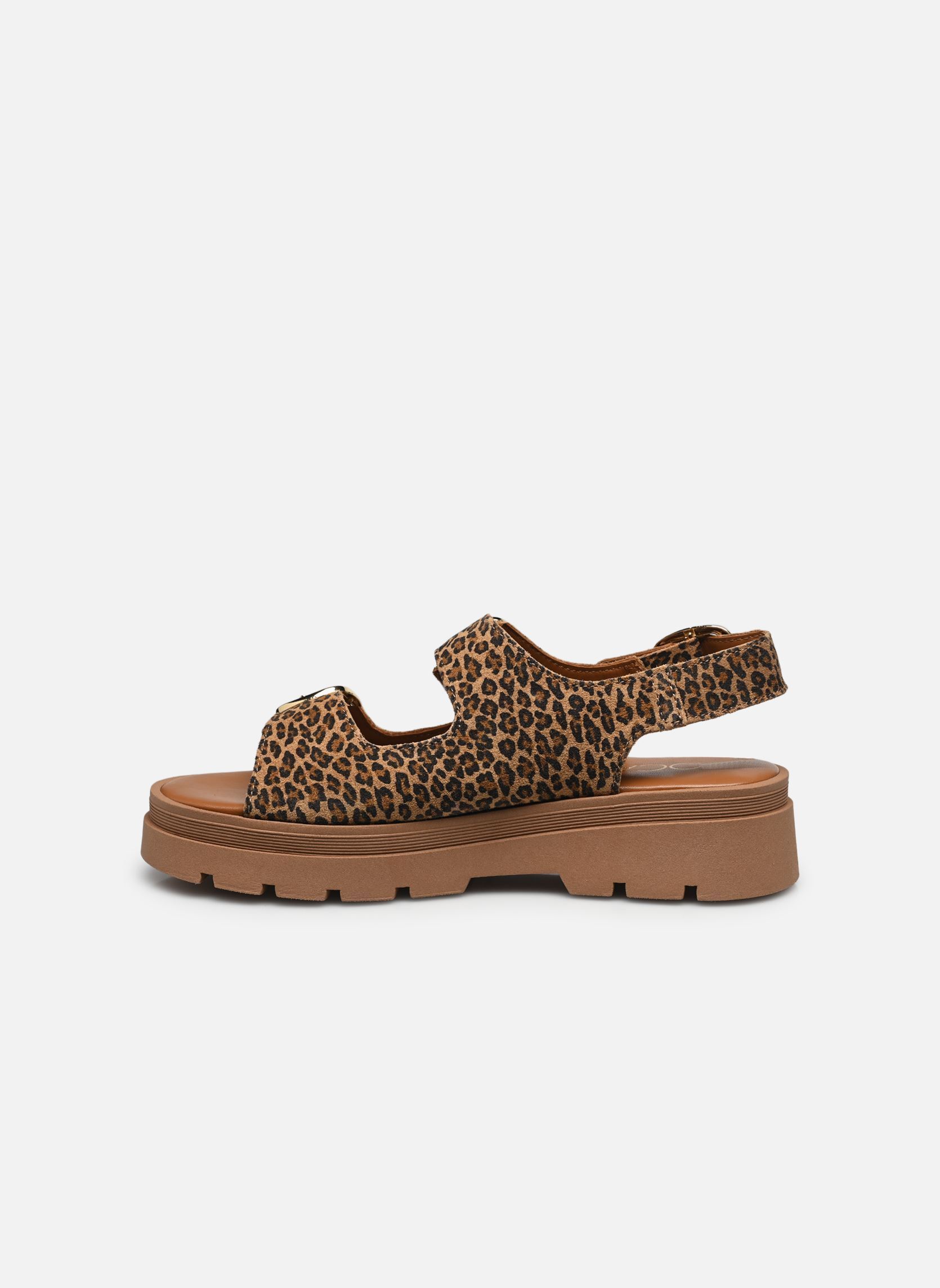 Keil- und Plateausandalen JULIETA damen braun Bocage Keil- und Plateausandalen JULIETA damen braun Leopard