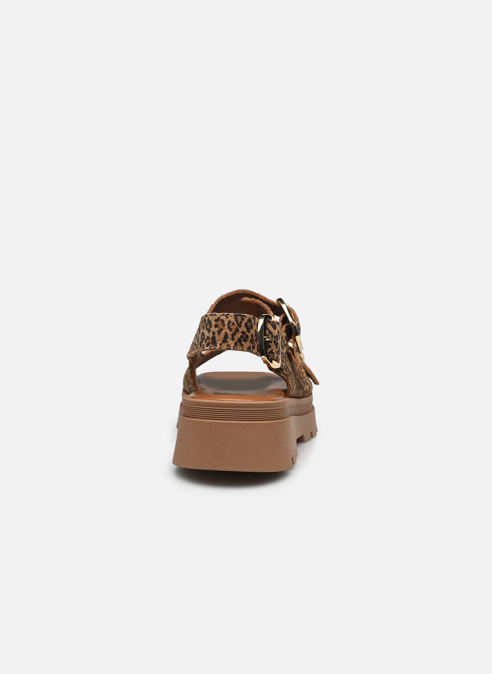Keil- und Plateausandalen JULIETA damen braun Bocage Keil- und Plateausandalen JULIETA damen braun Leopard