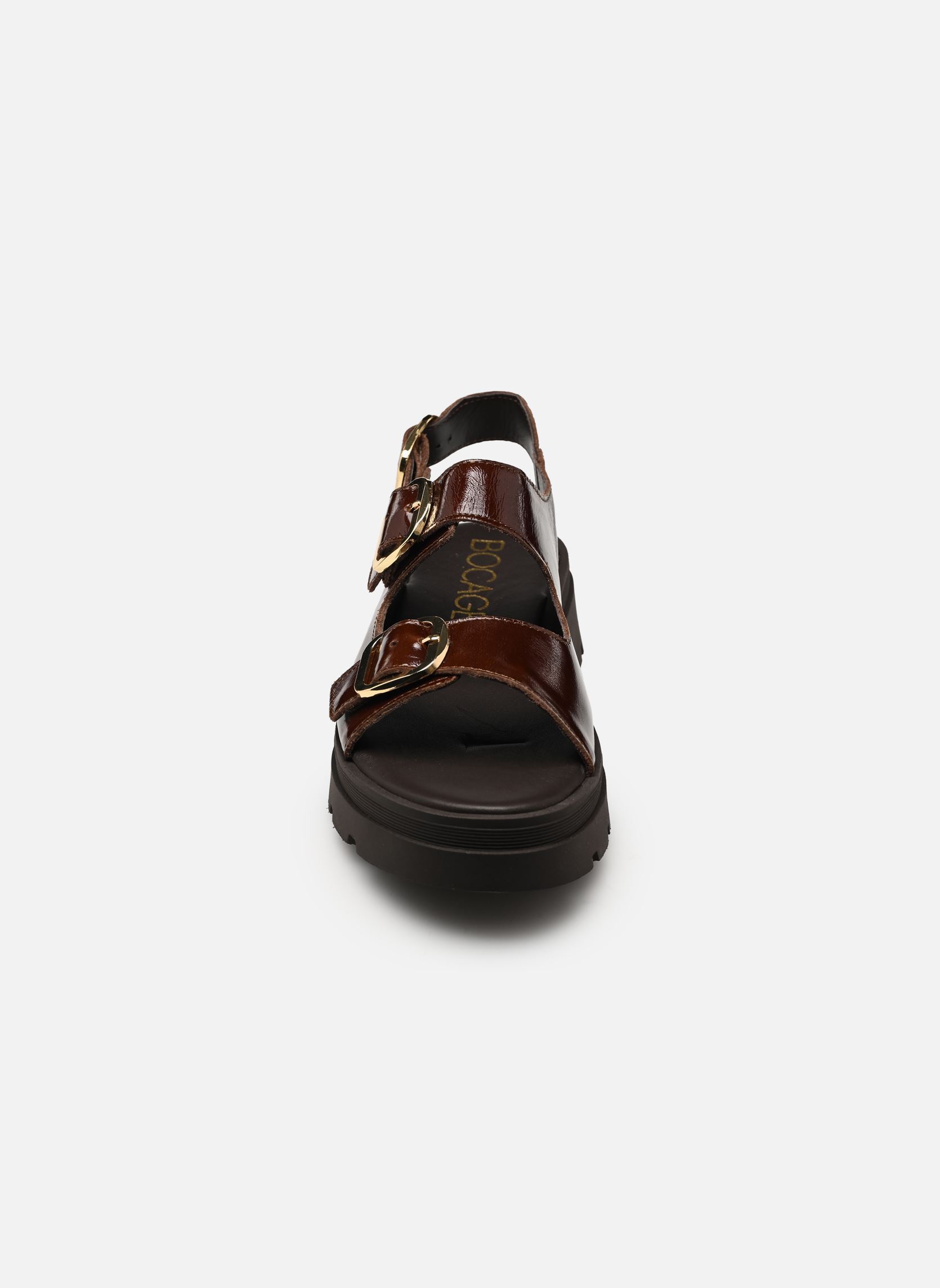 Sandalen met sleehak en plateau JULIETA dames bruin Bocage Sandalen met sleehak en plateau JULIETA dames bruin marron